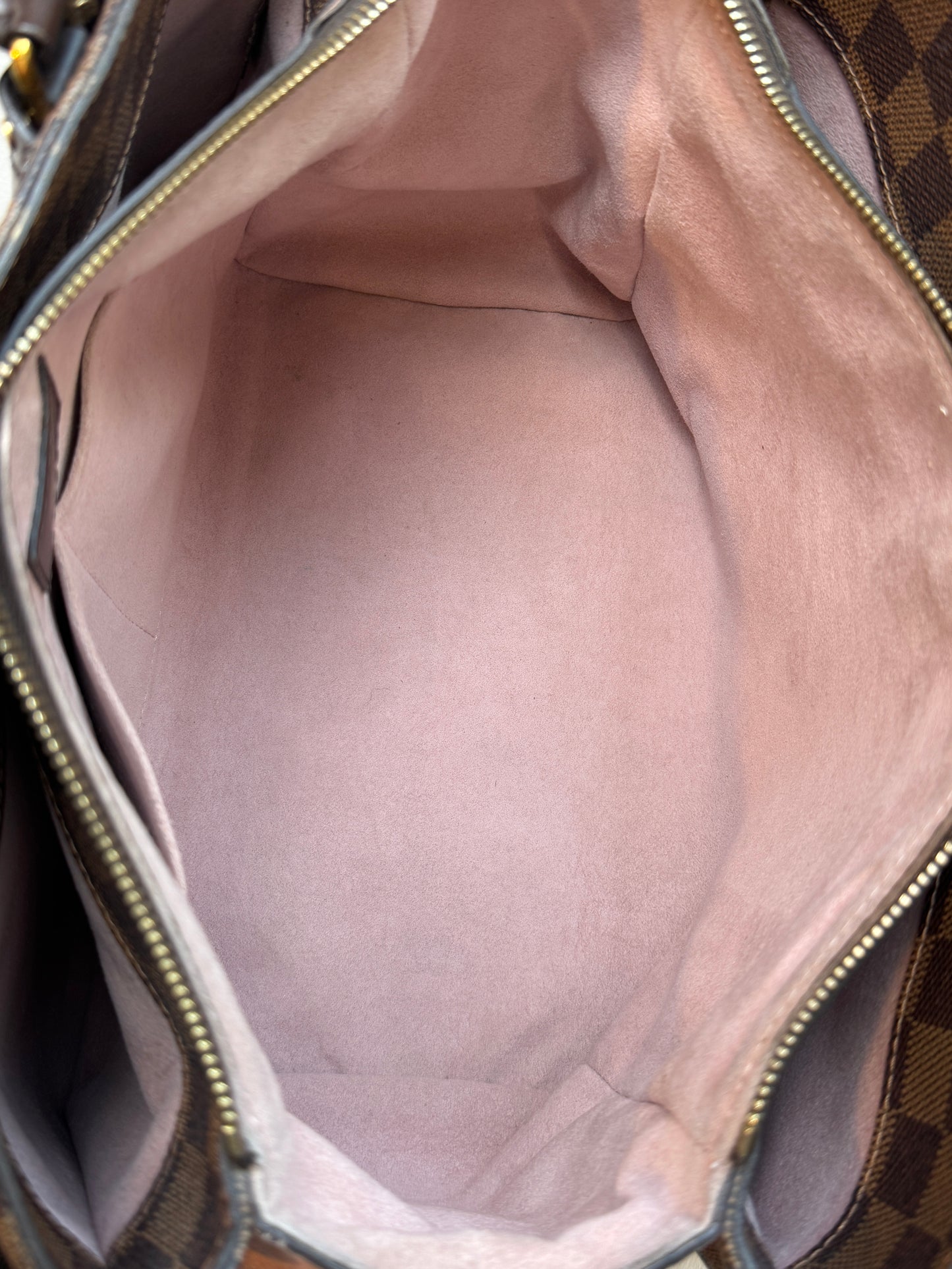 Louis Vuitton Cuir Taurillon Damier Ebene Normandy Magnolia