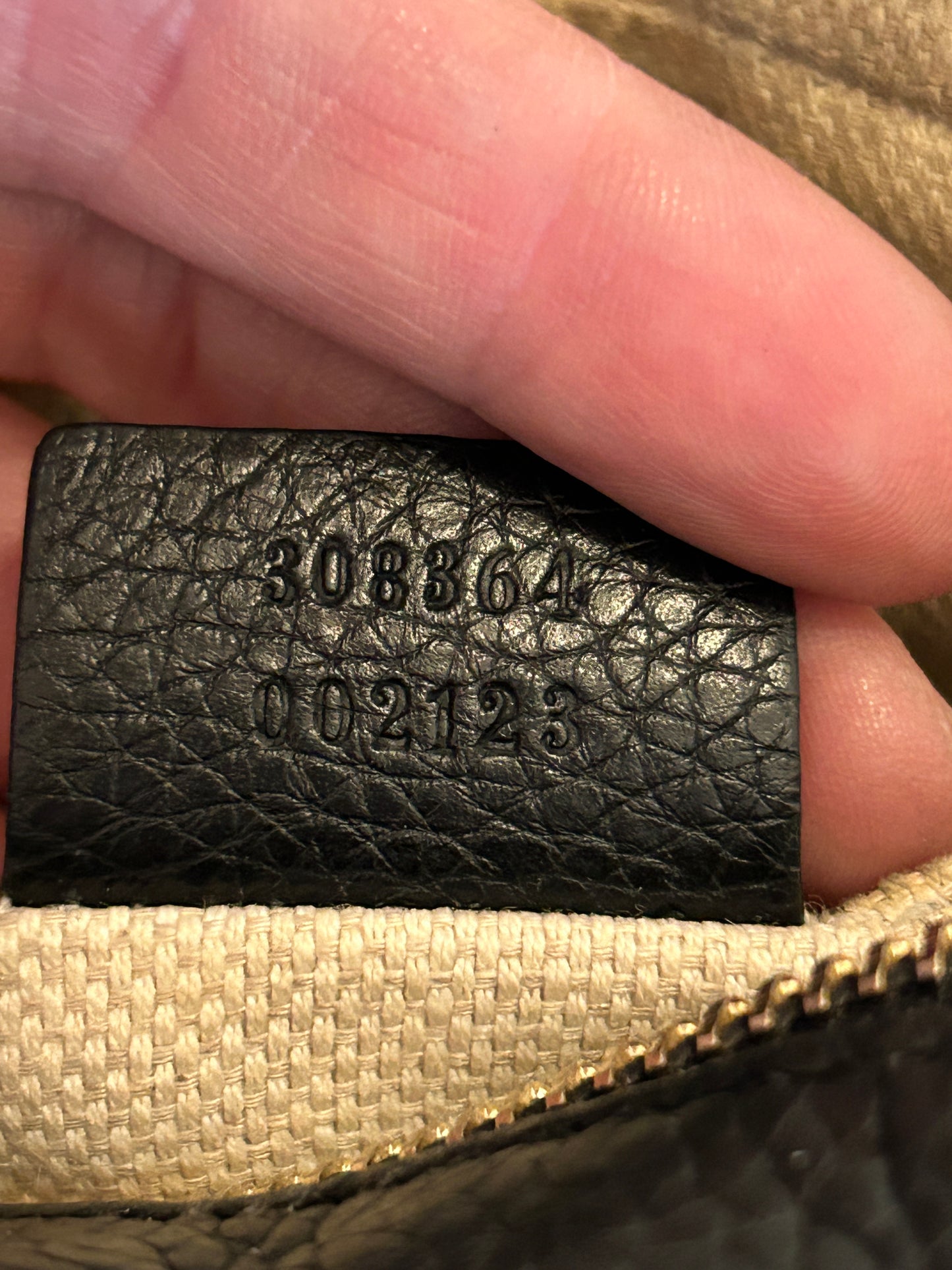 GUCCI Soho Disco Black Pebbled Camera Bag