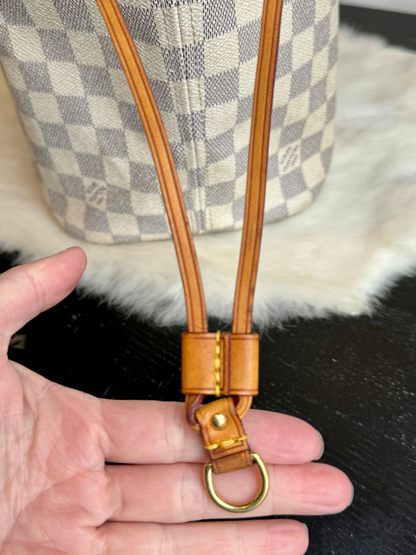 Authentic Louis Vuitton Neverfull MM Damier Azur