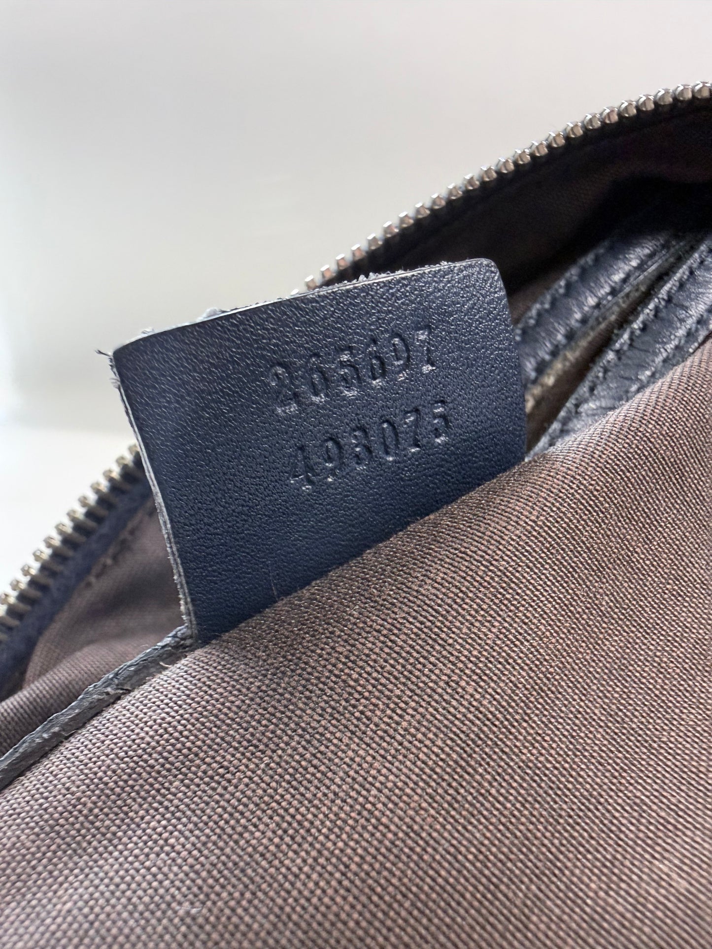 GUCCI Joy Boston Guccissima Medium Navy