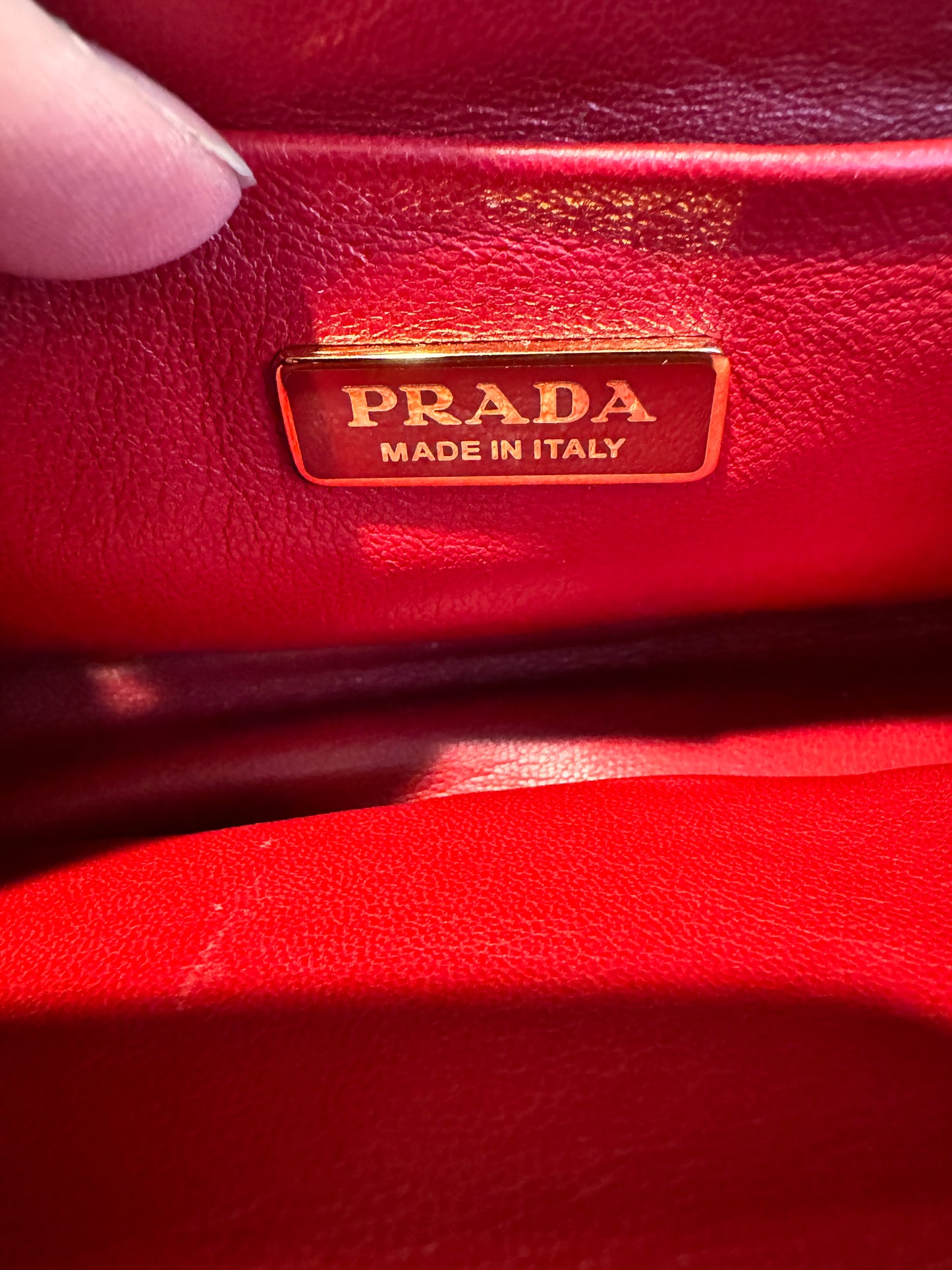 Prada Nappa Gaufre Mini Galleria Black Bag