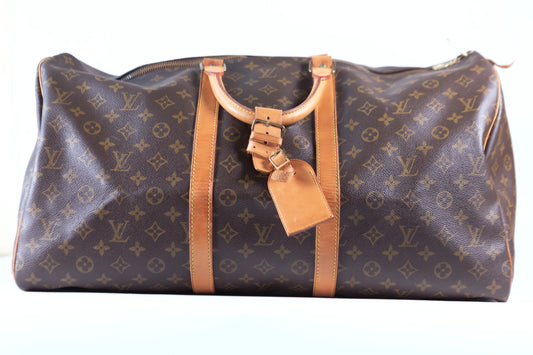 Louis Vuitton Pre-Owned Monogram Keepall 55 Duffel Bag