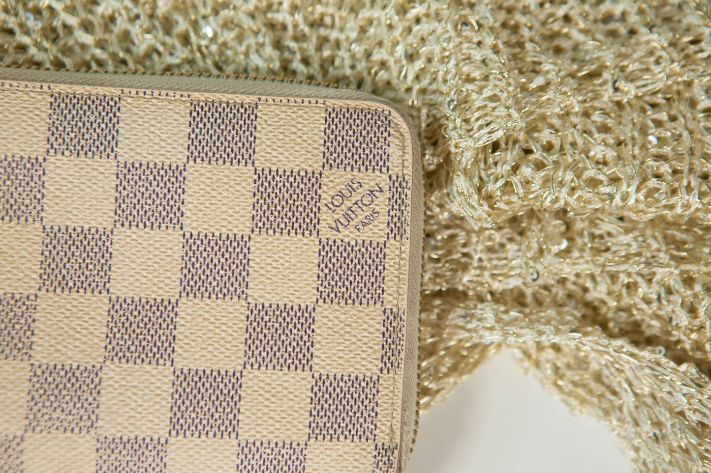 Louis Vuitton Zippy Long Wallet Damier Azur