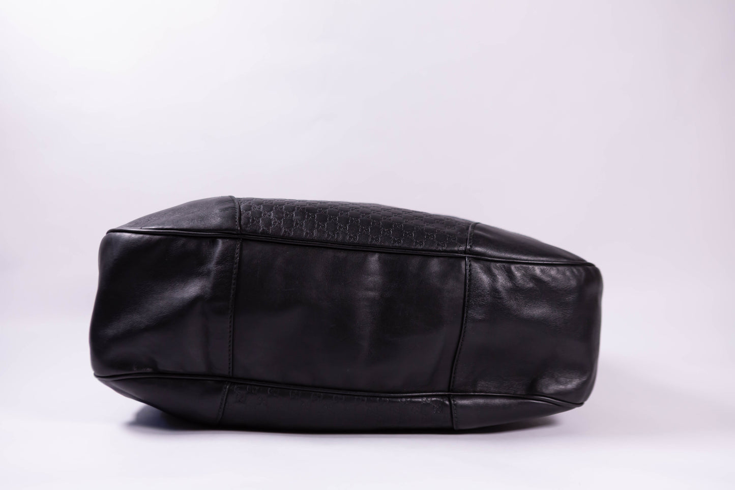 GUCCI Bree Micro-Guccissima Signature Black Large Hobo