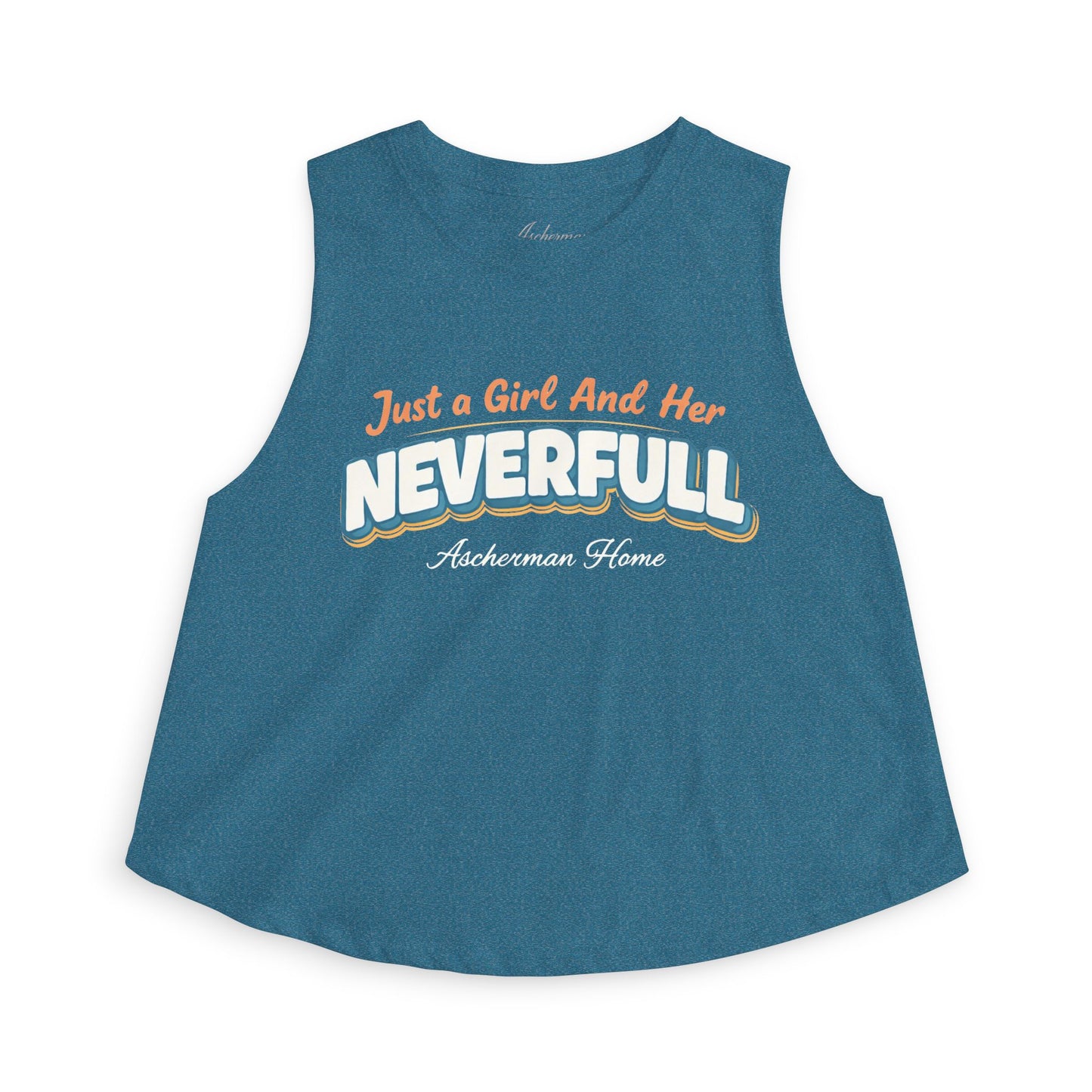 "Just a Girl and Her NEVERFULL" Graphic Crop Tank