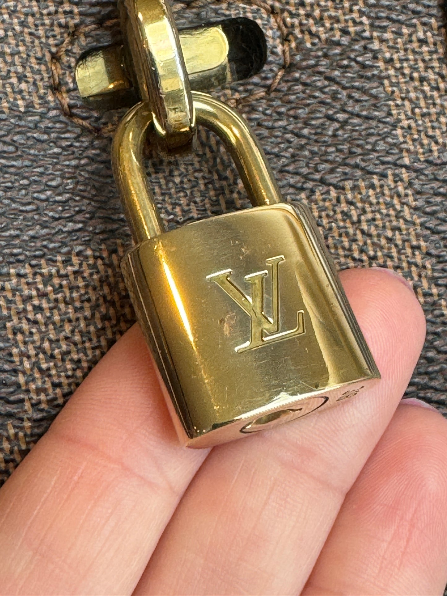 Louis Vuitton Cuir Taurillon Damier Ebene Normandy Magnolia