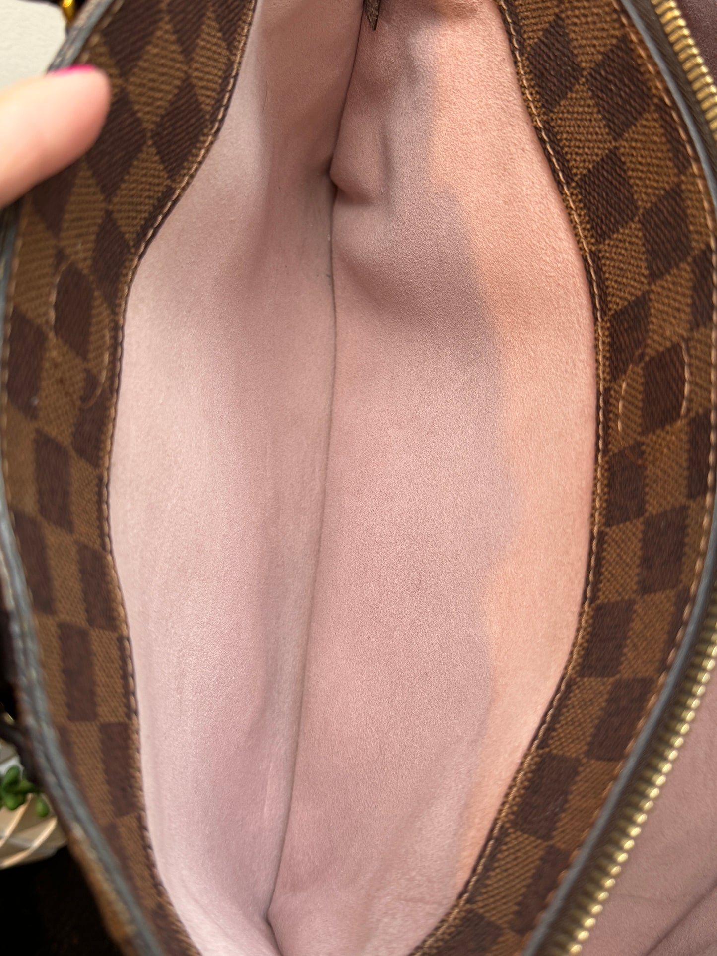 Louis Vuitton Cuir Taurillon Damier Ebene Normandy Magnolia