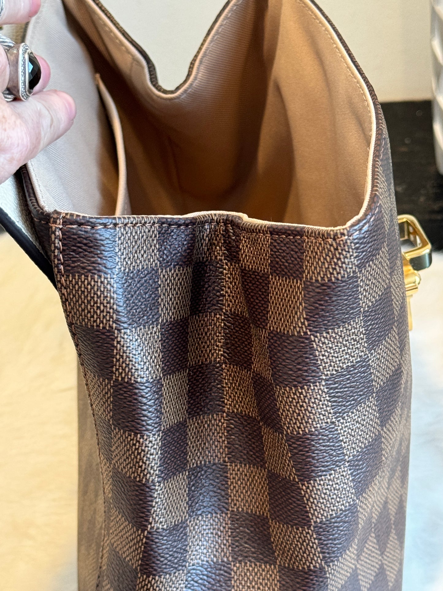 Louis Vuitton Clapton Backpack Damier Ebene/Creme