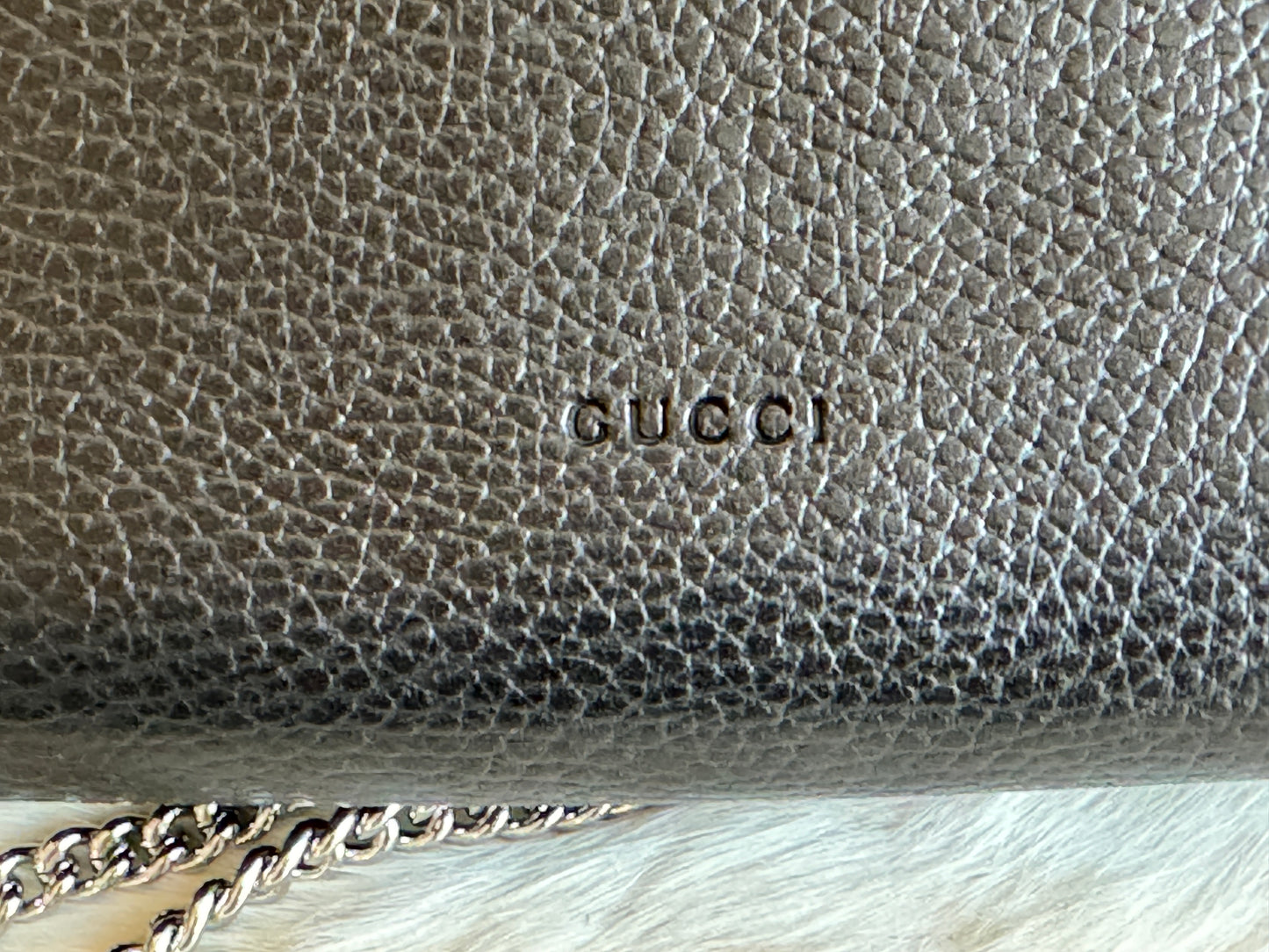 GUCCI Mini Dionysus Chain Wallet Black