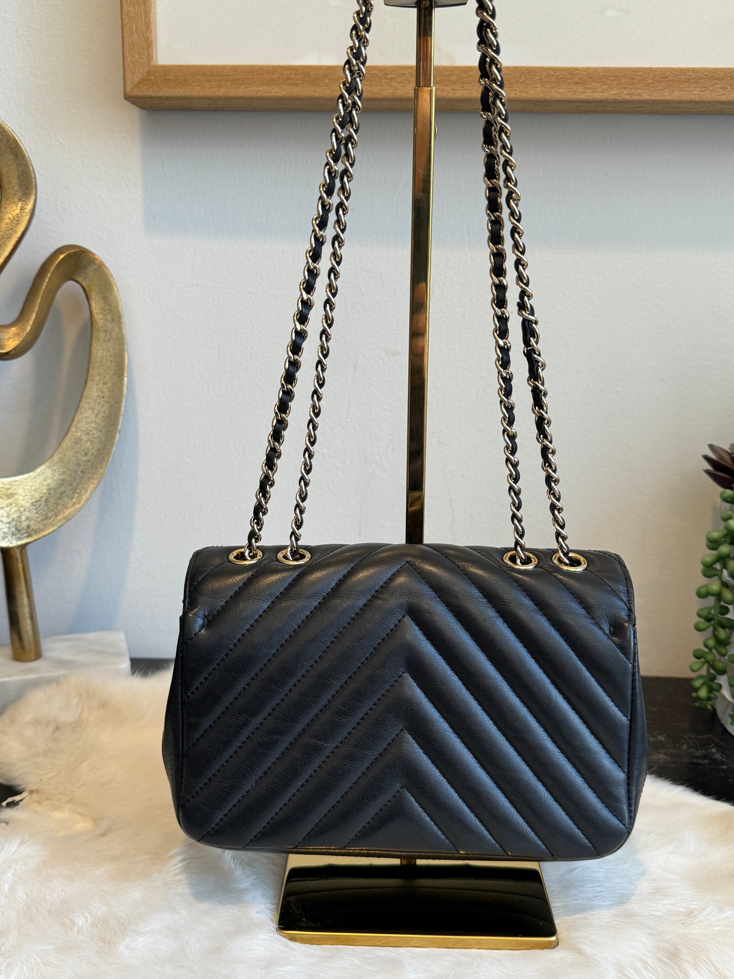 Chanel Black Calfskin Statement Mini