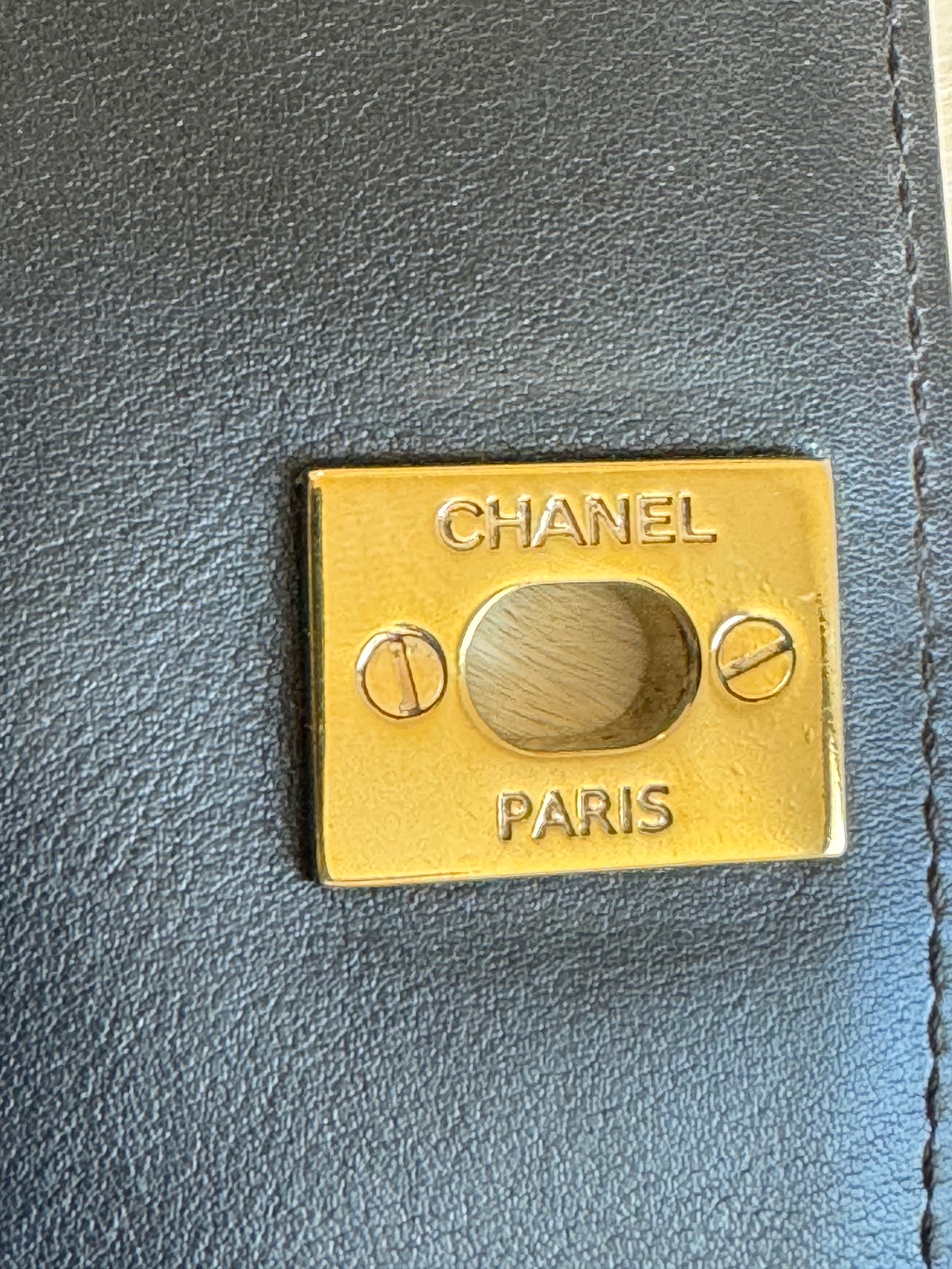 Chanel Black Calfskin Statement Mini