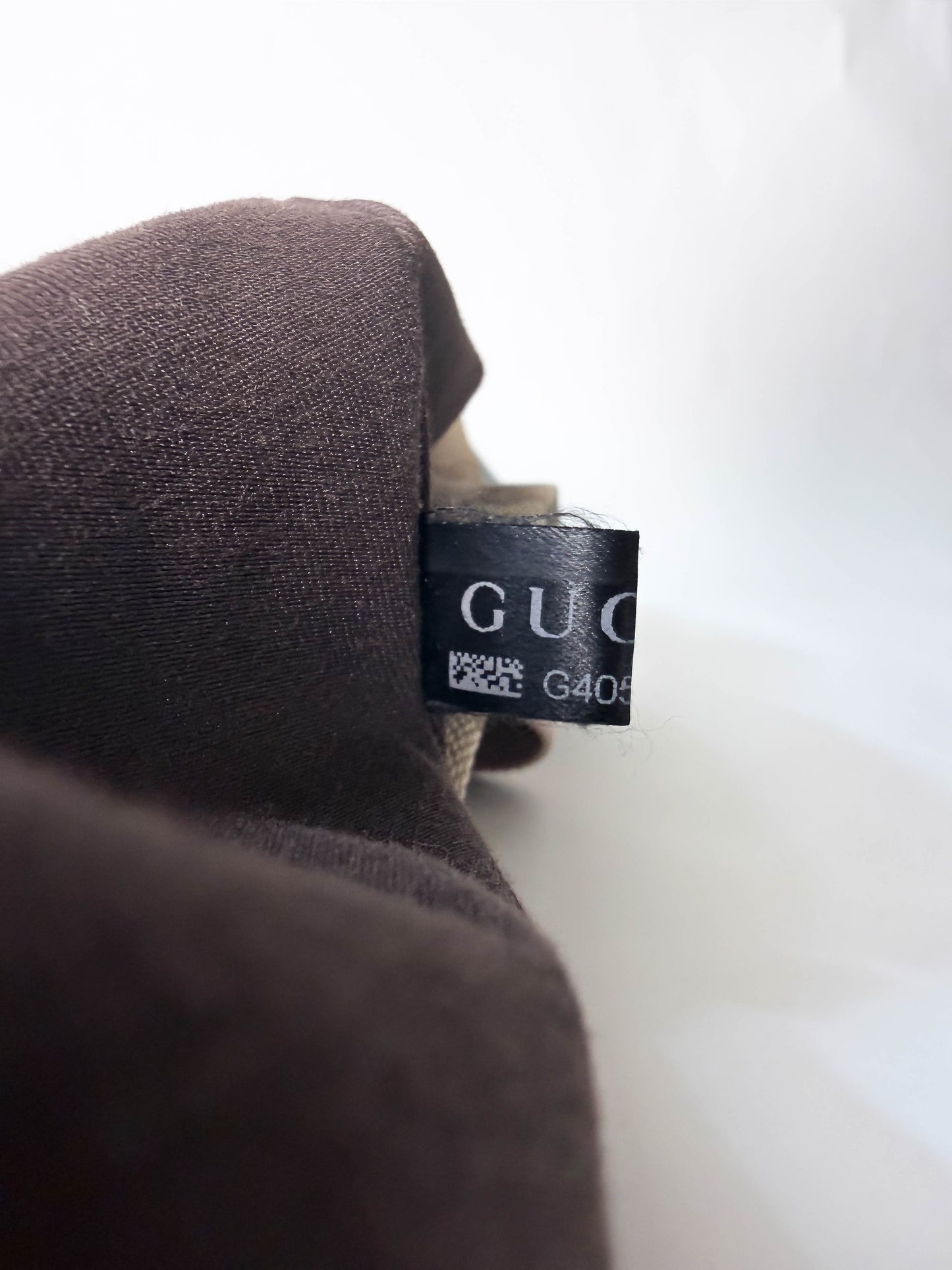 GUCCI Tan/Pink Canvas Sherry Line Web Tote