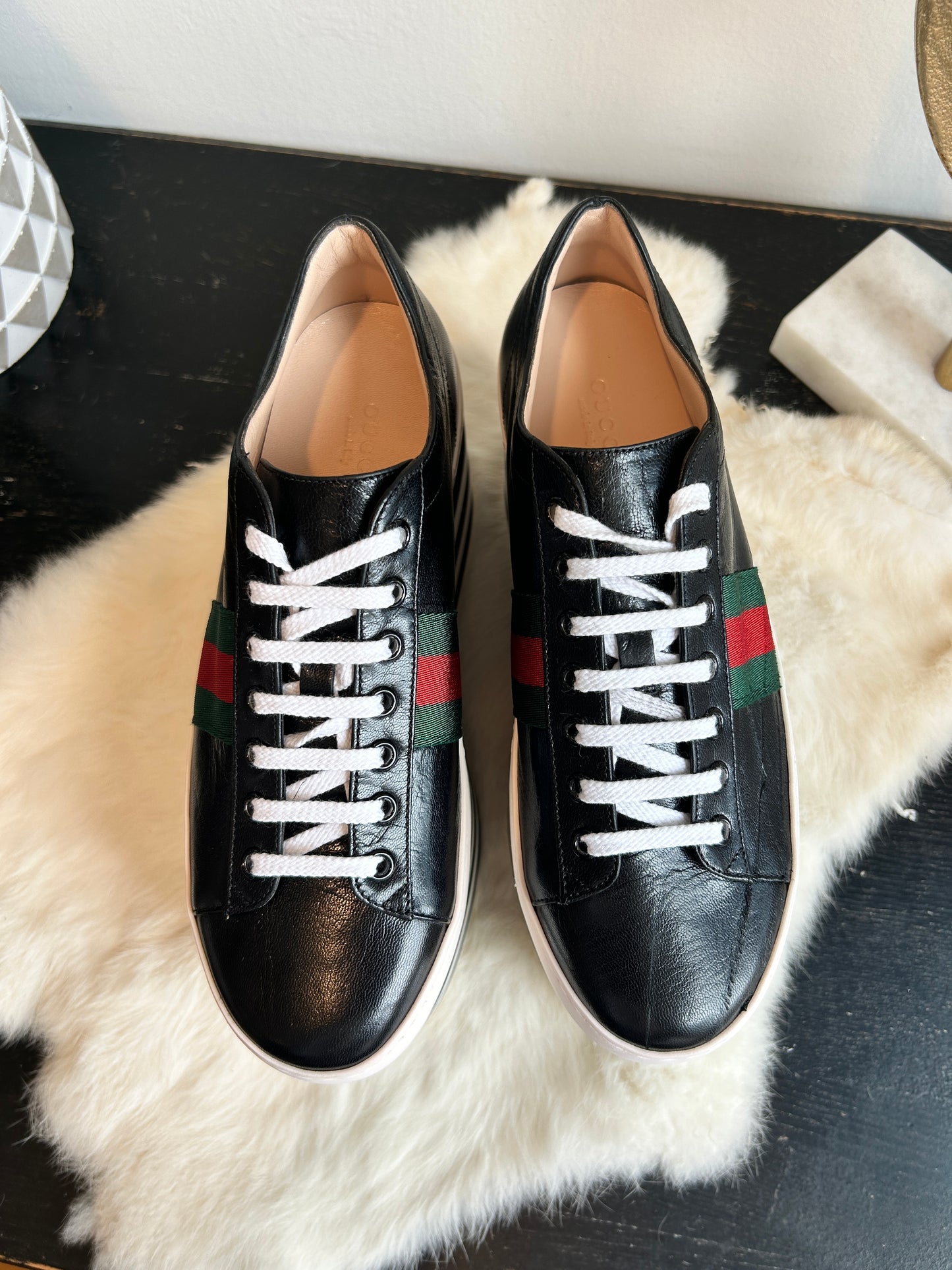 GUCCI Peggy Platforms Size 38 EU