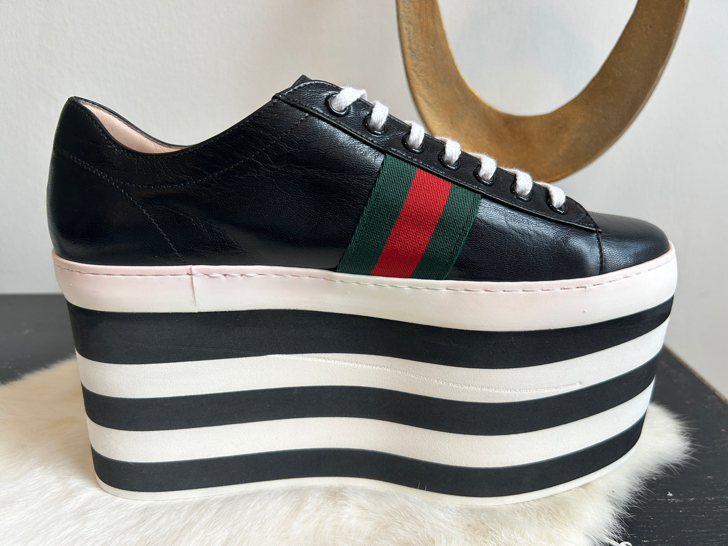 GUCCI Peggy Platforms Size 38 EU