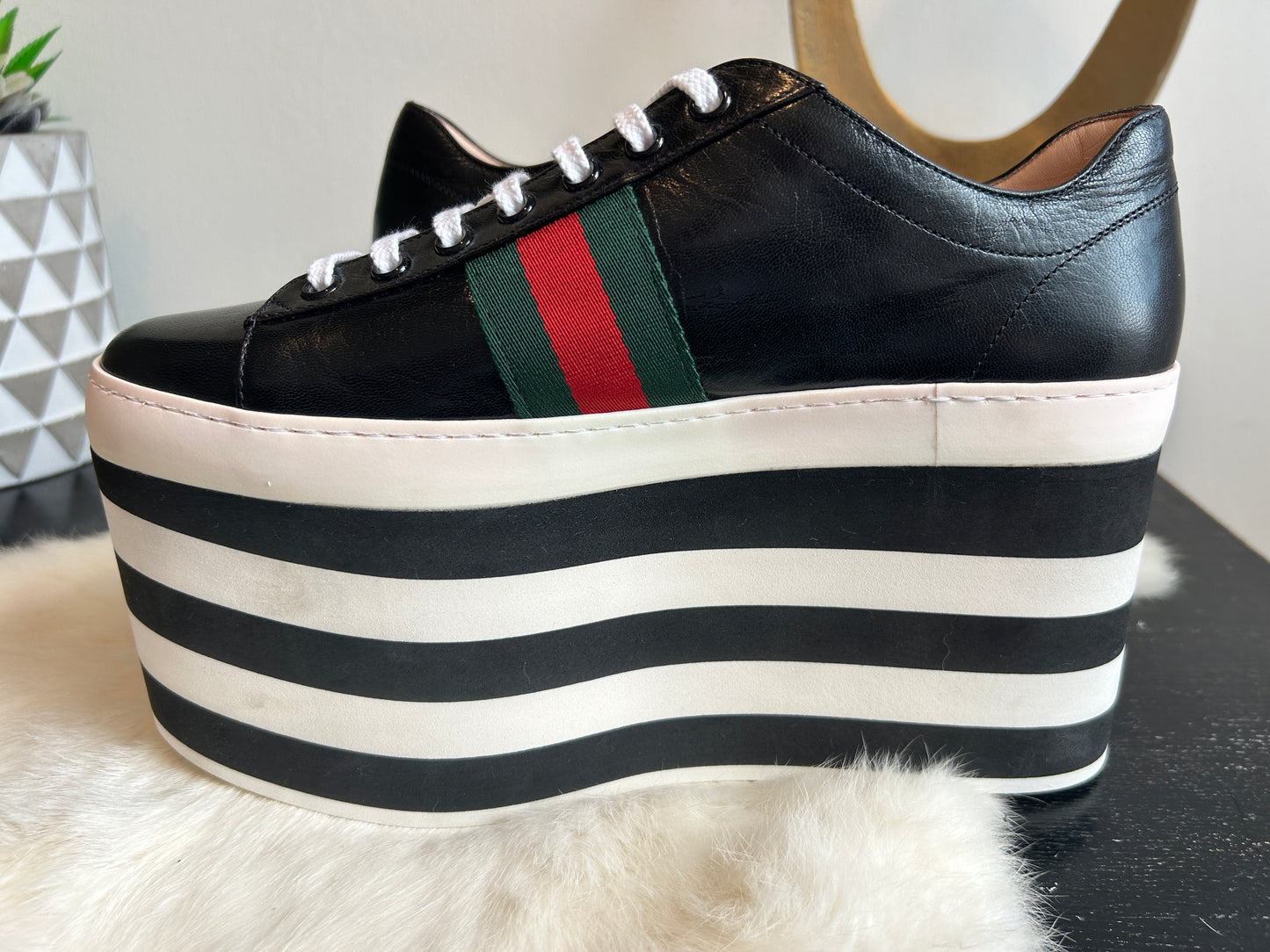 GUCCI Peggy Platforms Size 38 EU