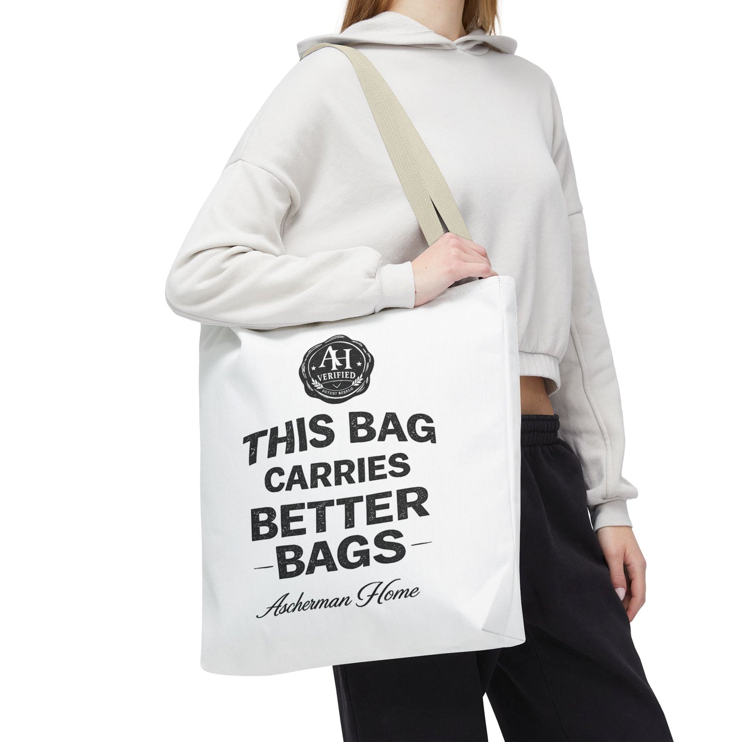 Stylish Poly-Canvas Tote Shopper