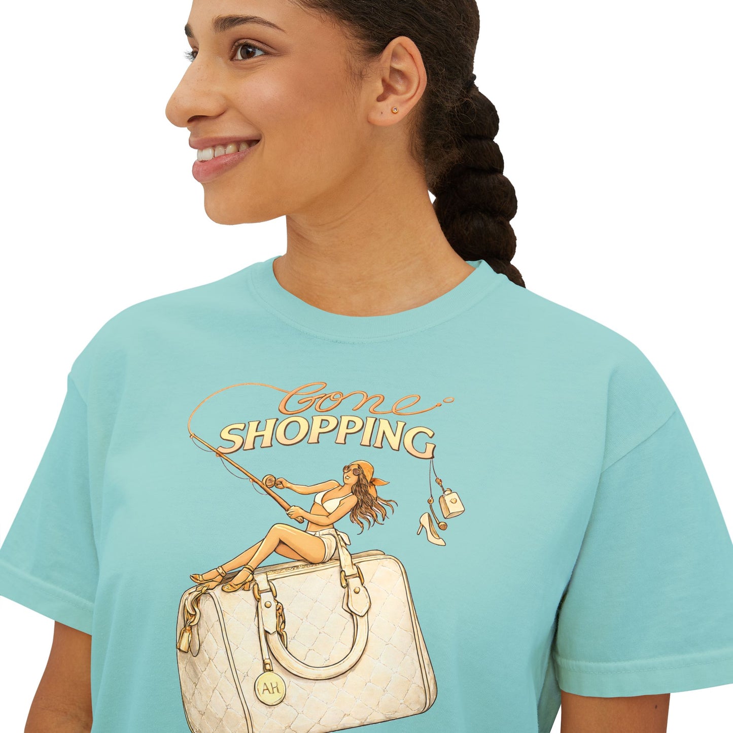'Gone Shopping' Boxy Graphic Tee