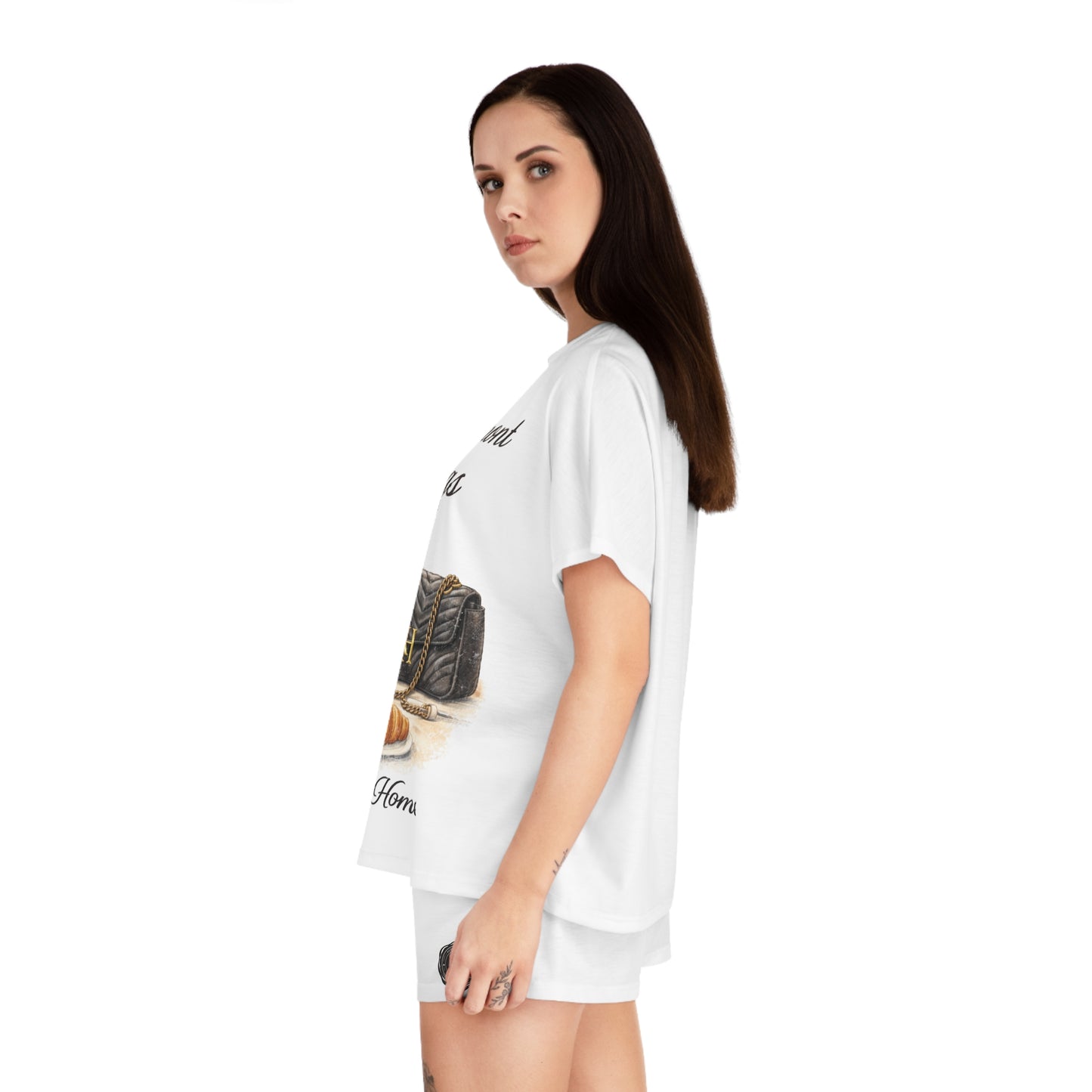 "I ❤️ Marmont Mornings" Cozy Short Women's Pajama Set