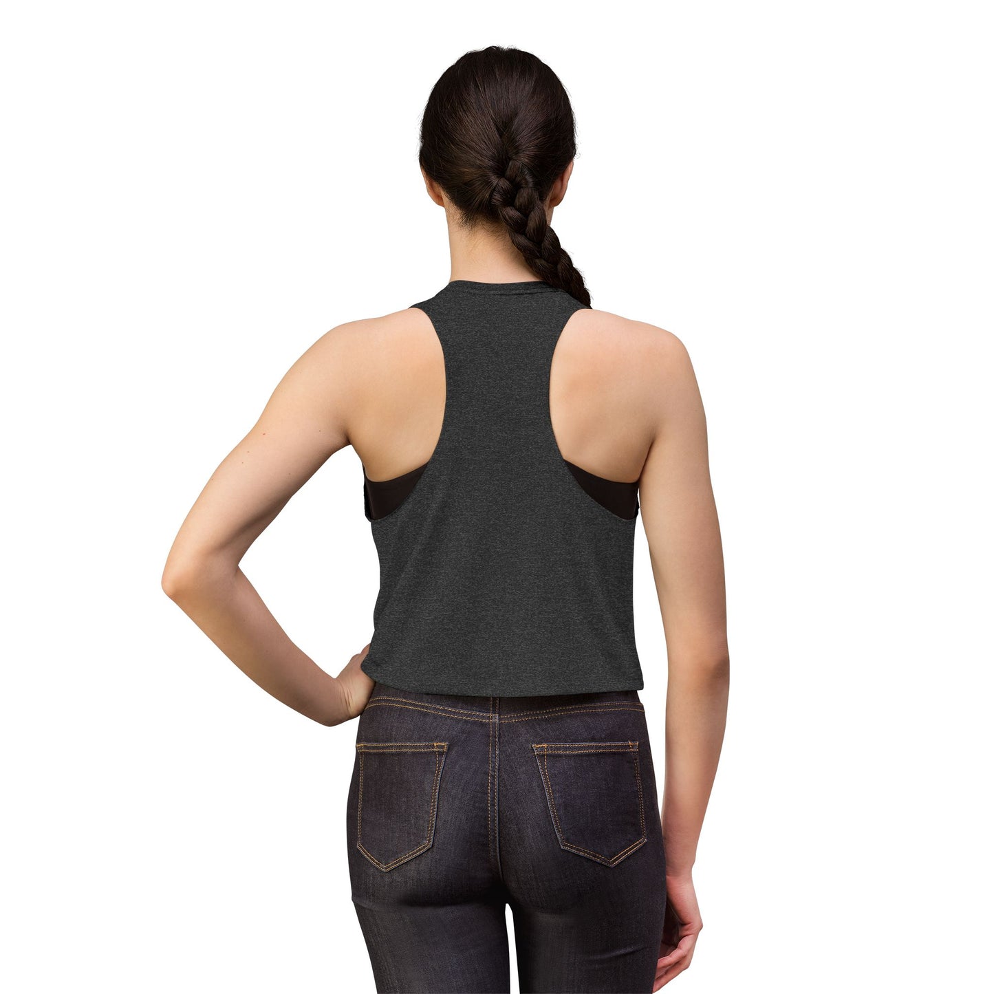 "Just a Girl and Her NEVERFULL" Graphic Crop Tank