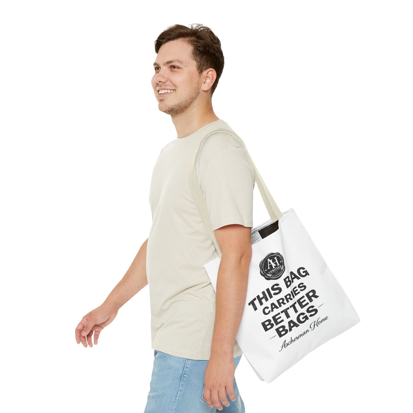 Stylish Poly-Canvas Tote Shopper