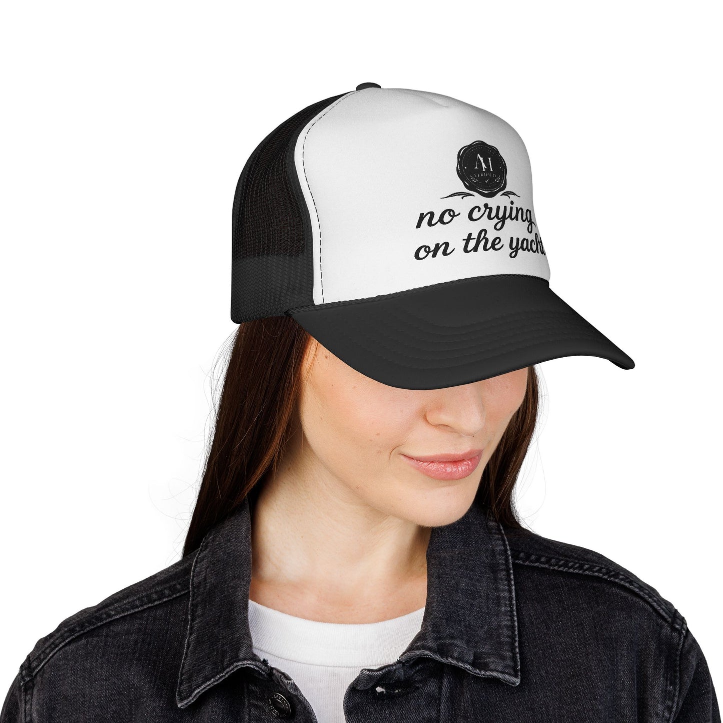 “No Crying on the Yacht” Trucker Hat