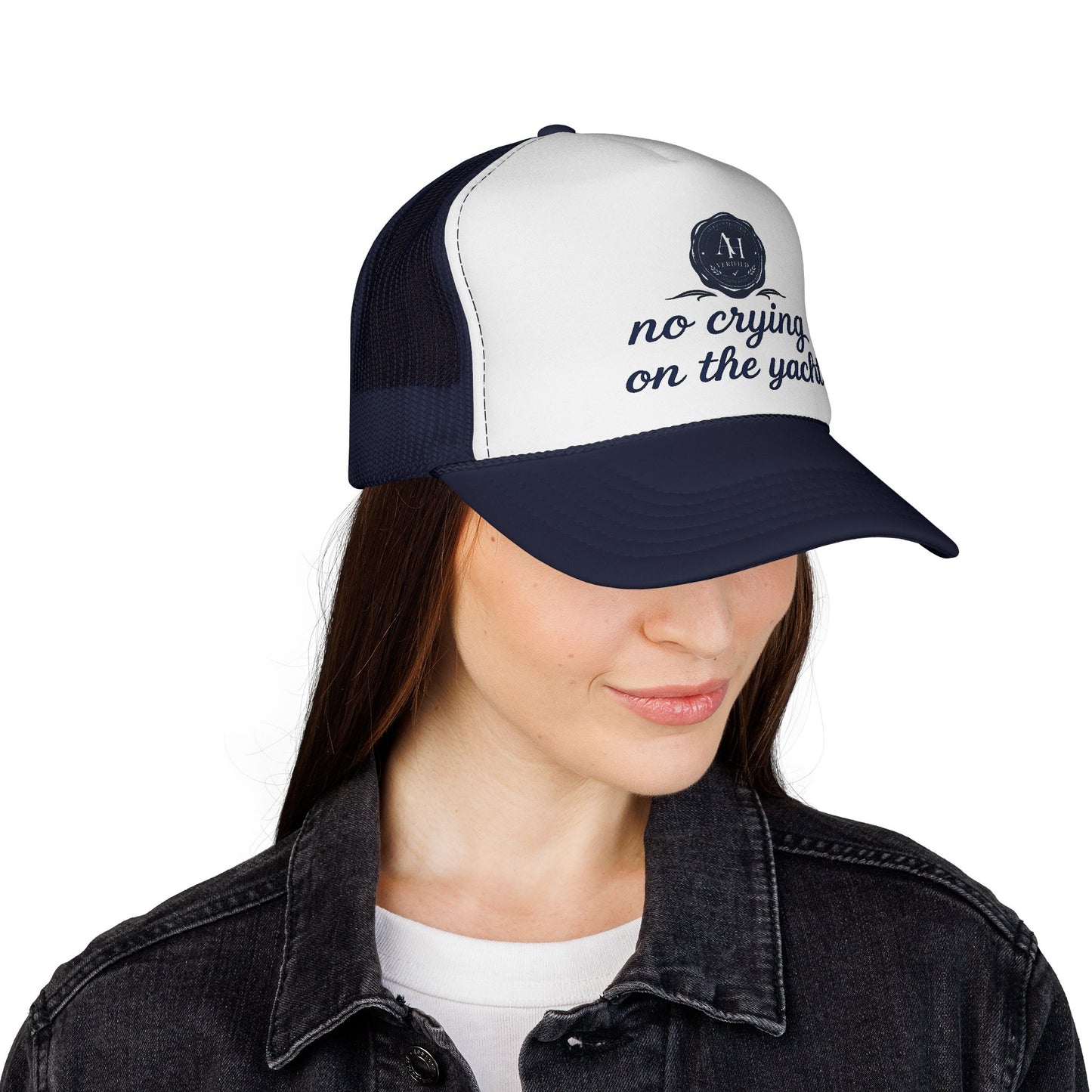 “No Crying on the Yacht” Trucker Hat