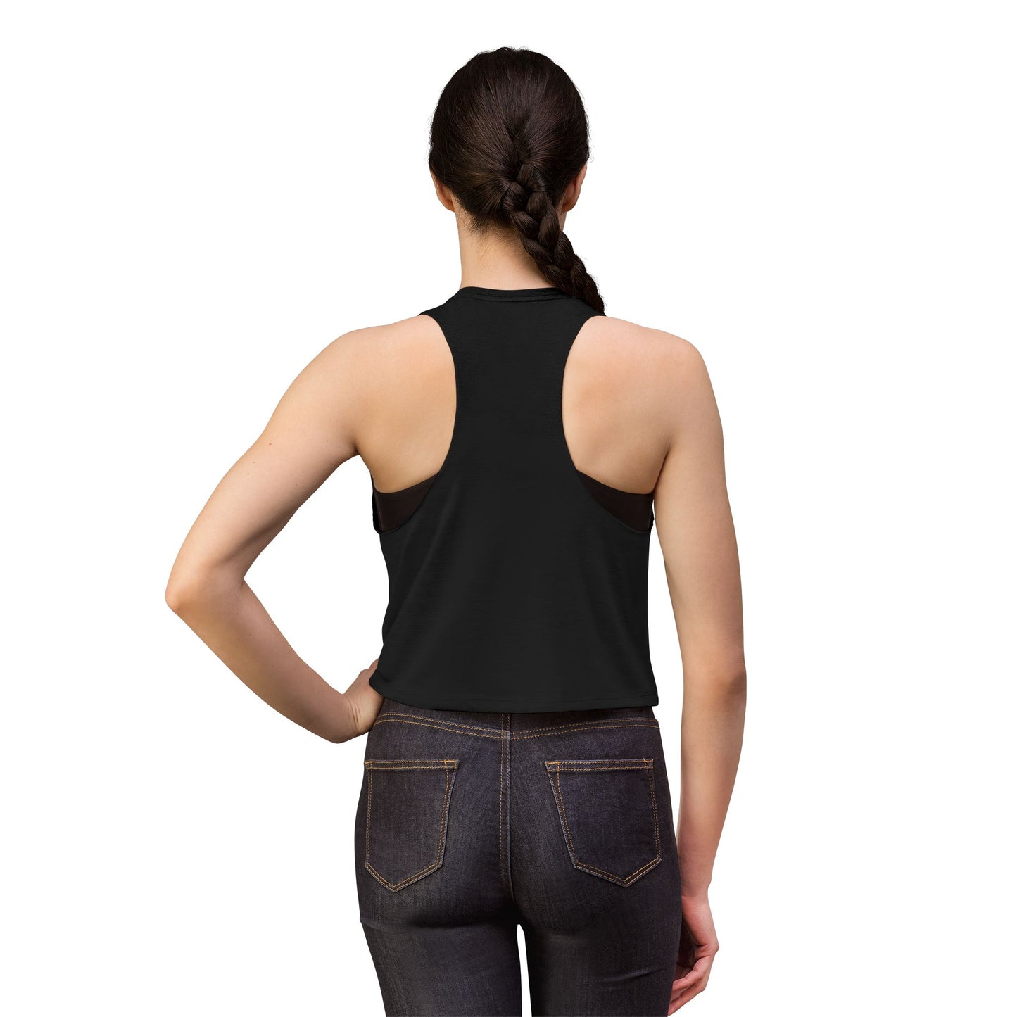 "Just a Girl and Her NEVERFULL" Graphic Crop Tank