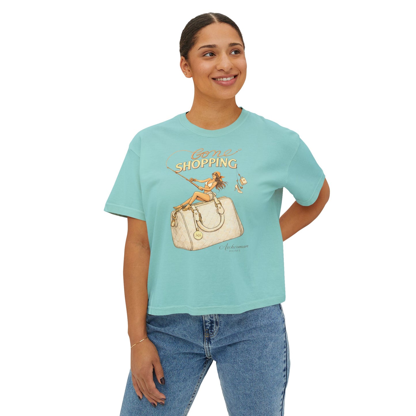 'Gone Shopping' Boxy Graphic Tee