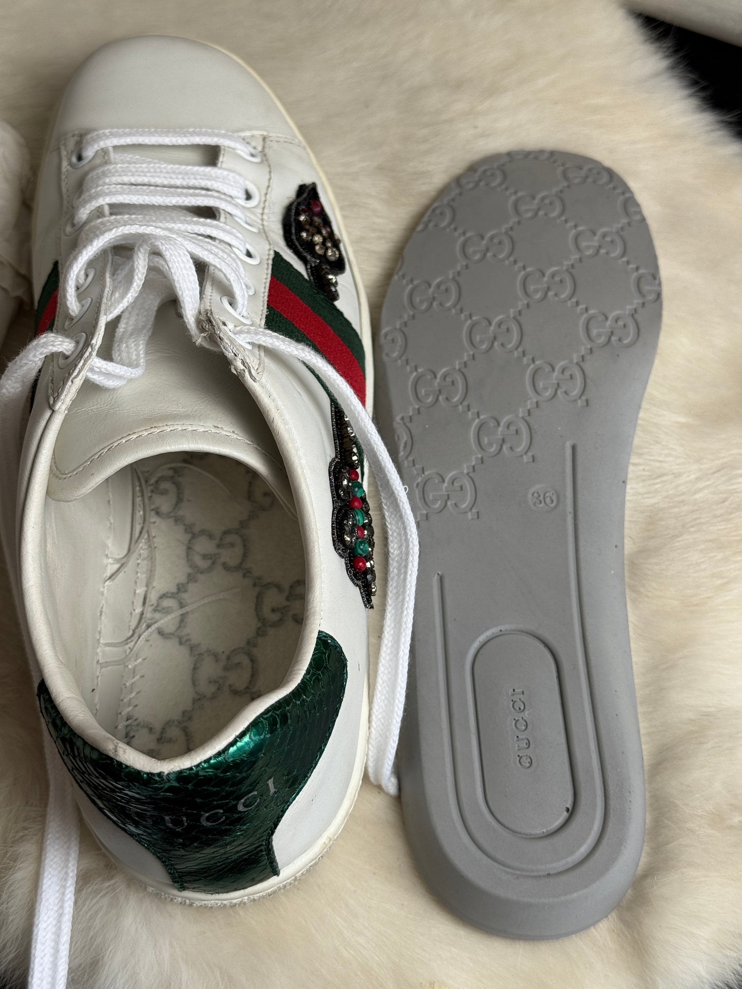 Gucci Ace Arrows Sneakers Size 36EU