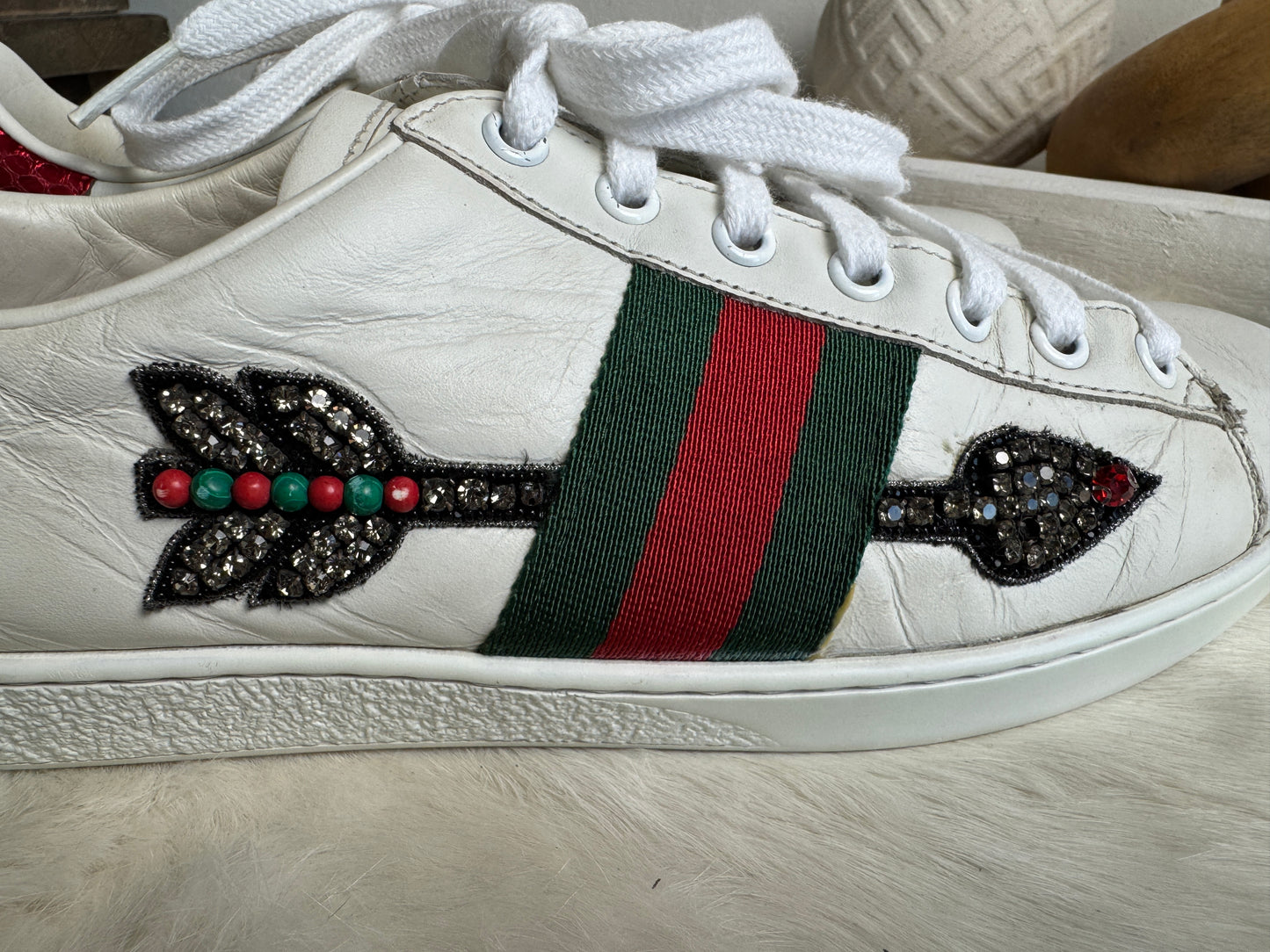 Gucci Ace Arrows Sneakers Size 38EU