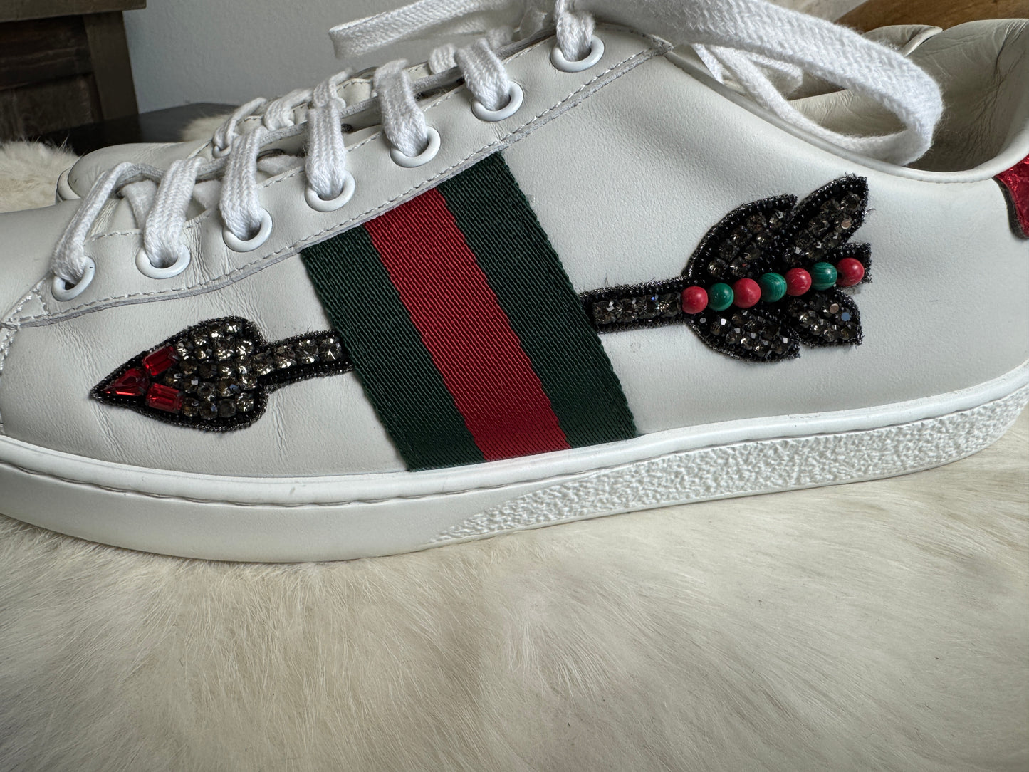 Gucci Ace Arrows Sneakers Size 38EU