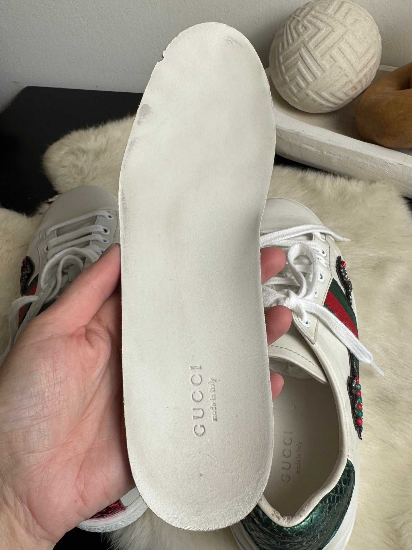 Gucci Ace Arrows Sneakers Size 38EU