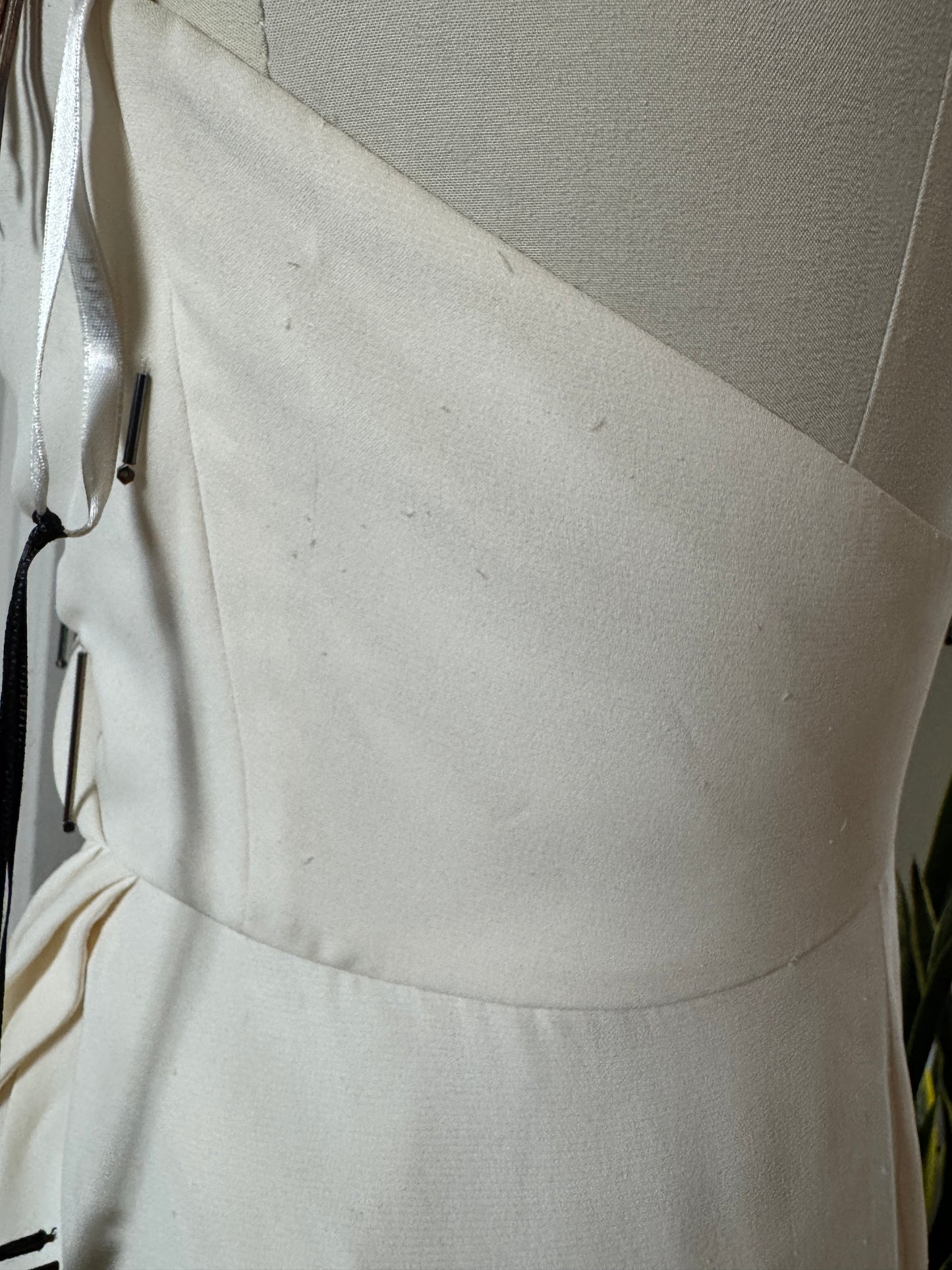 Versace Couture One Shoulder Silk Beaded Gown 40/6