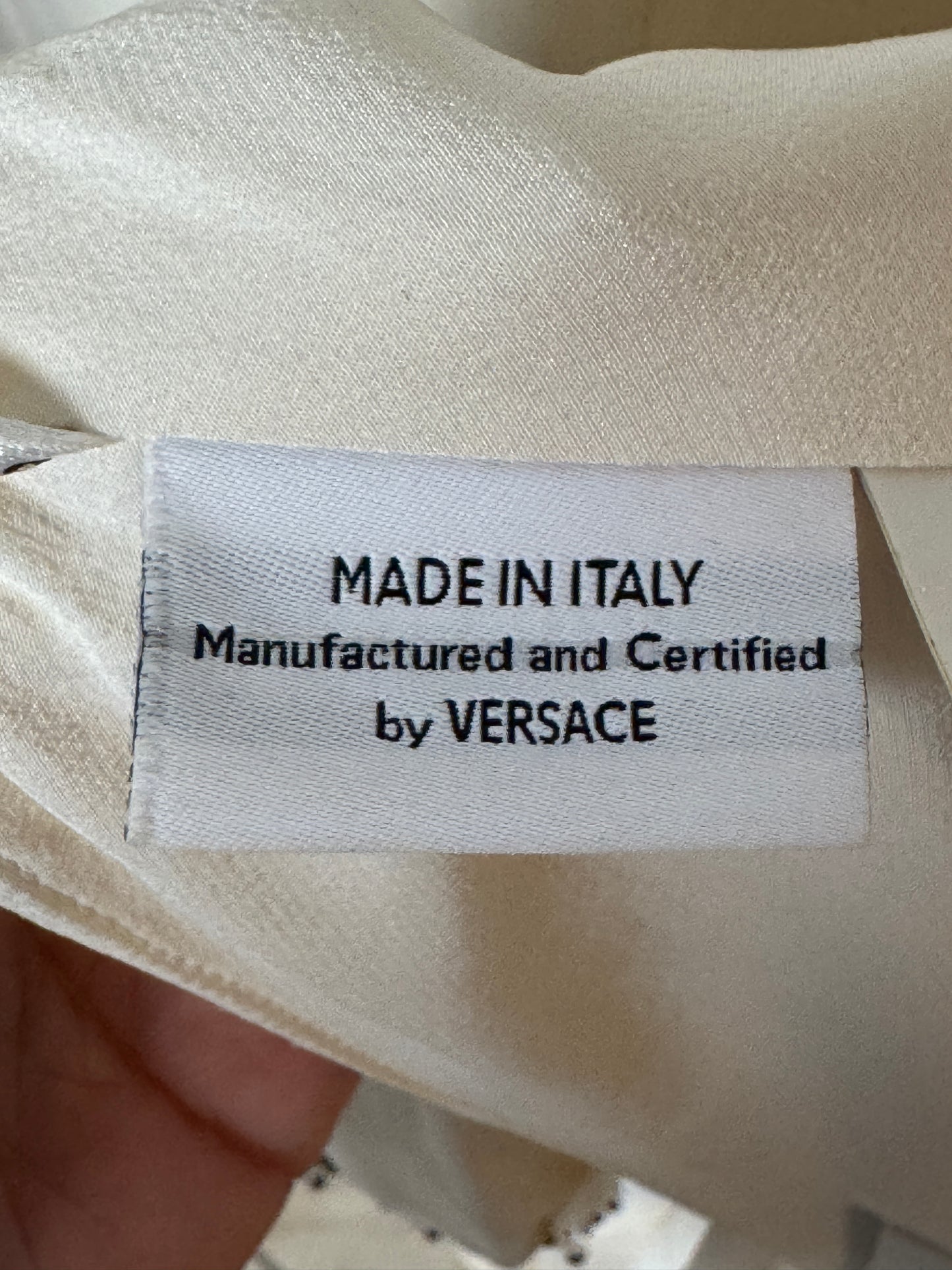 Versace Couture One Shoulder Silk Beaded Gown 40/6