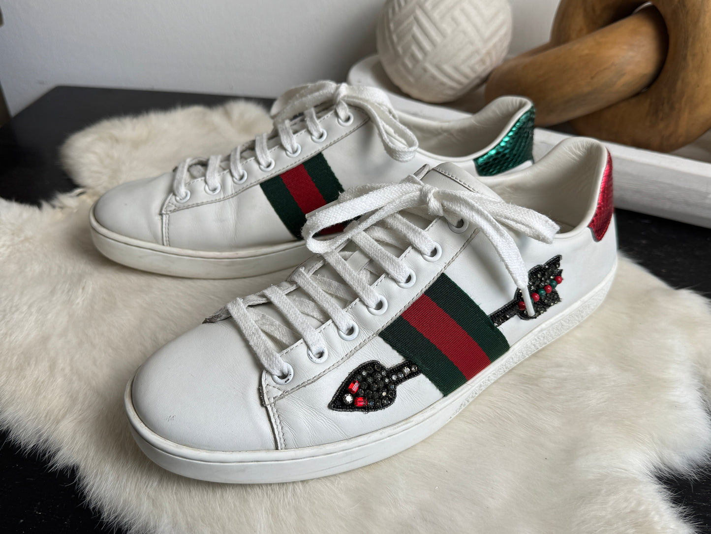 Gucci Ace Arrows Sneakers Size 39.5EU