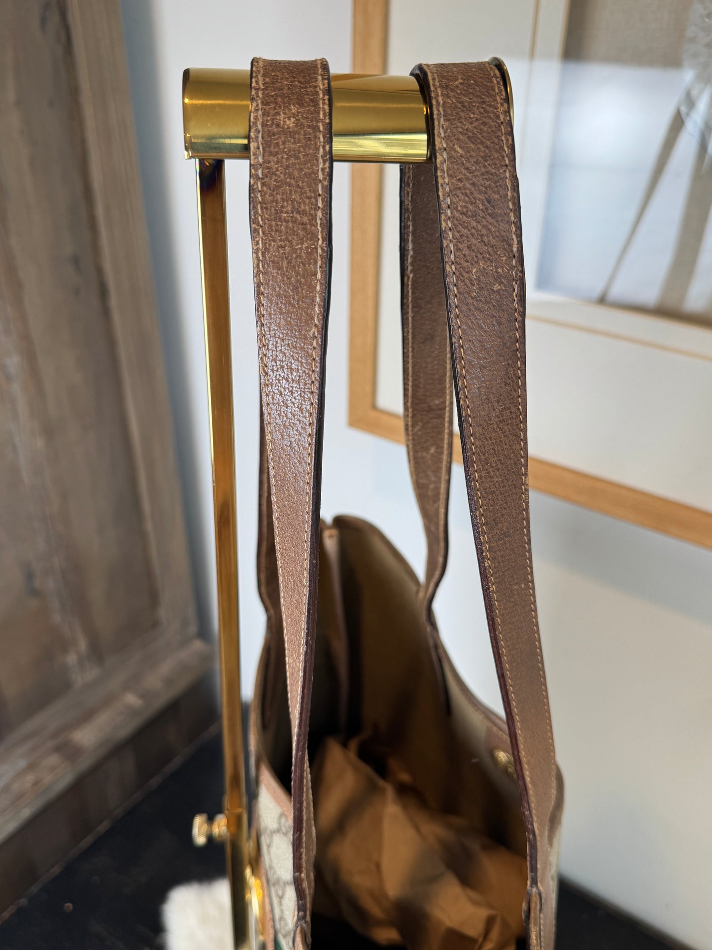 GUCCI Vintage Sherry Line Long Tote