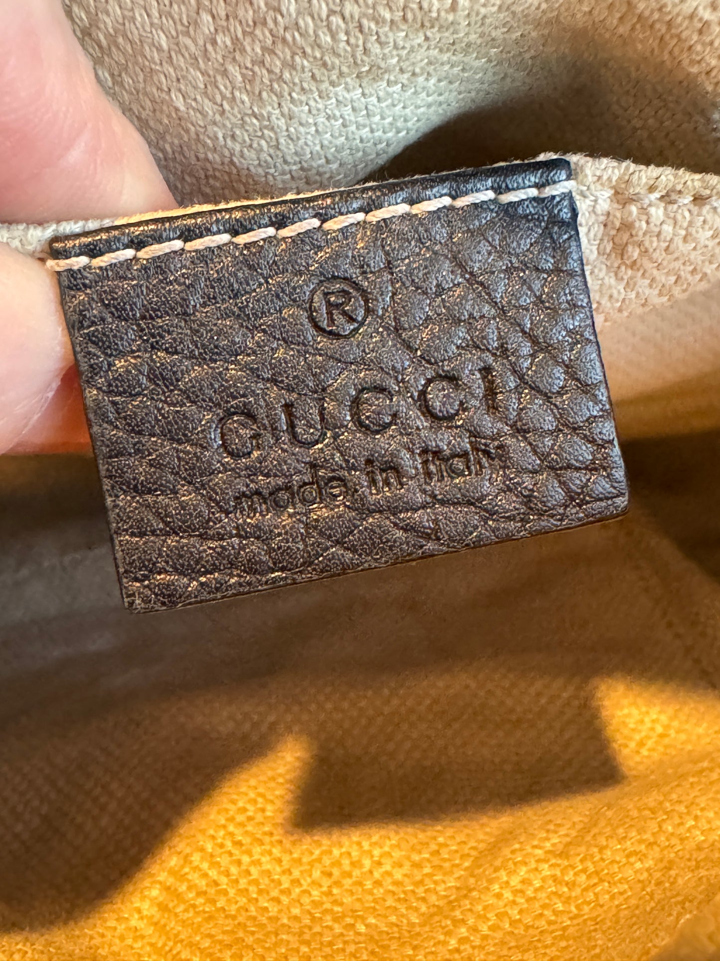 GUCCI Soho Disco Black Pebbled Camera Bag