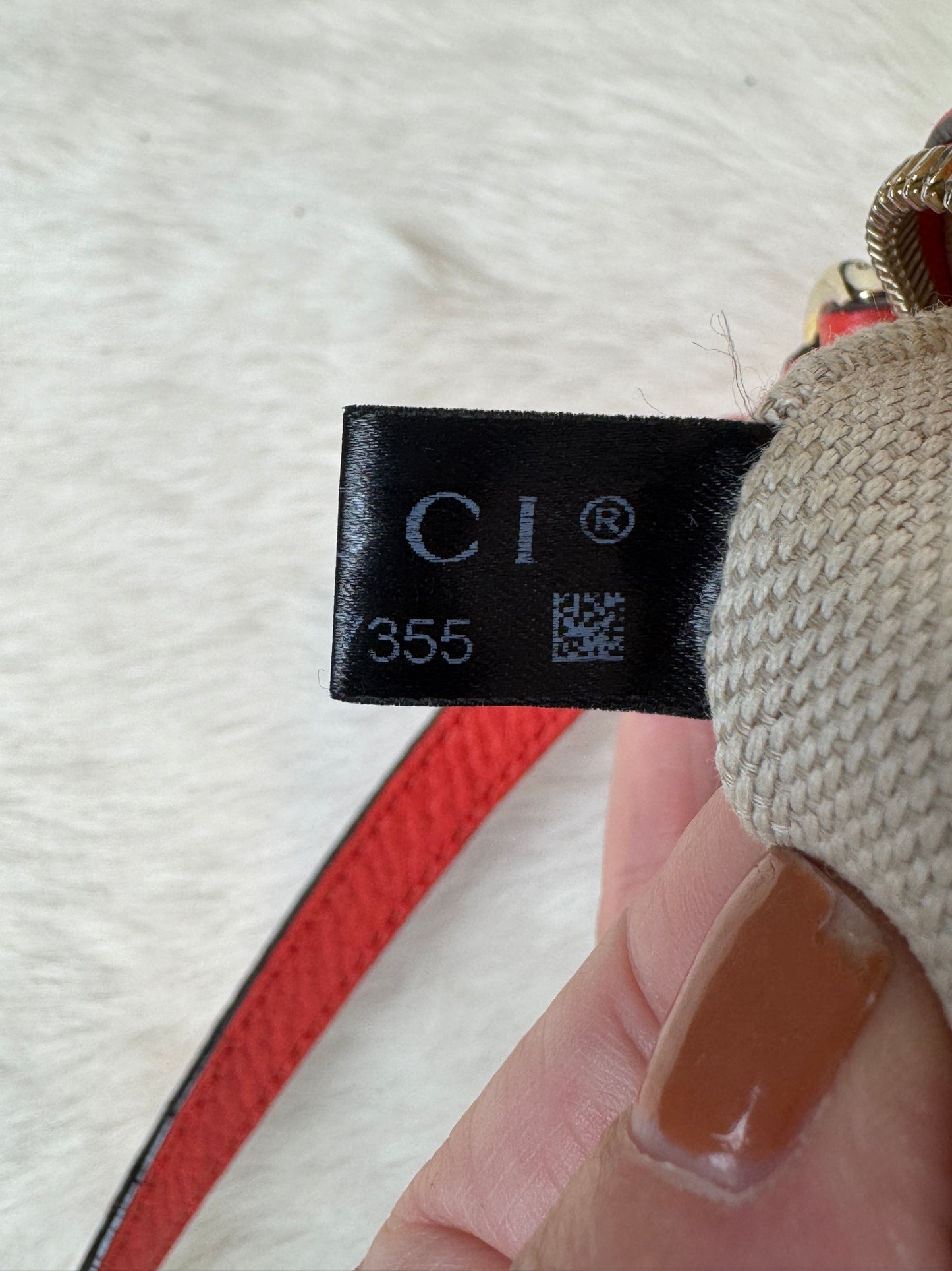 GUCCI Soho Disco Coral Pebbled Camera Bag