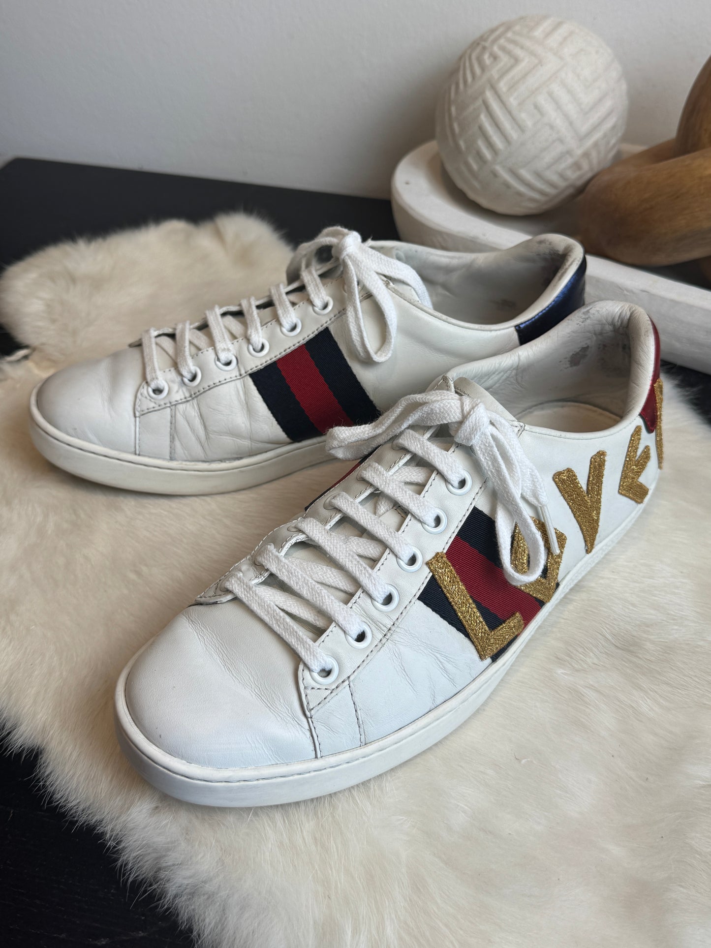 Gucci Ace LOVED Sneakers Size 37EU