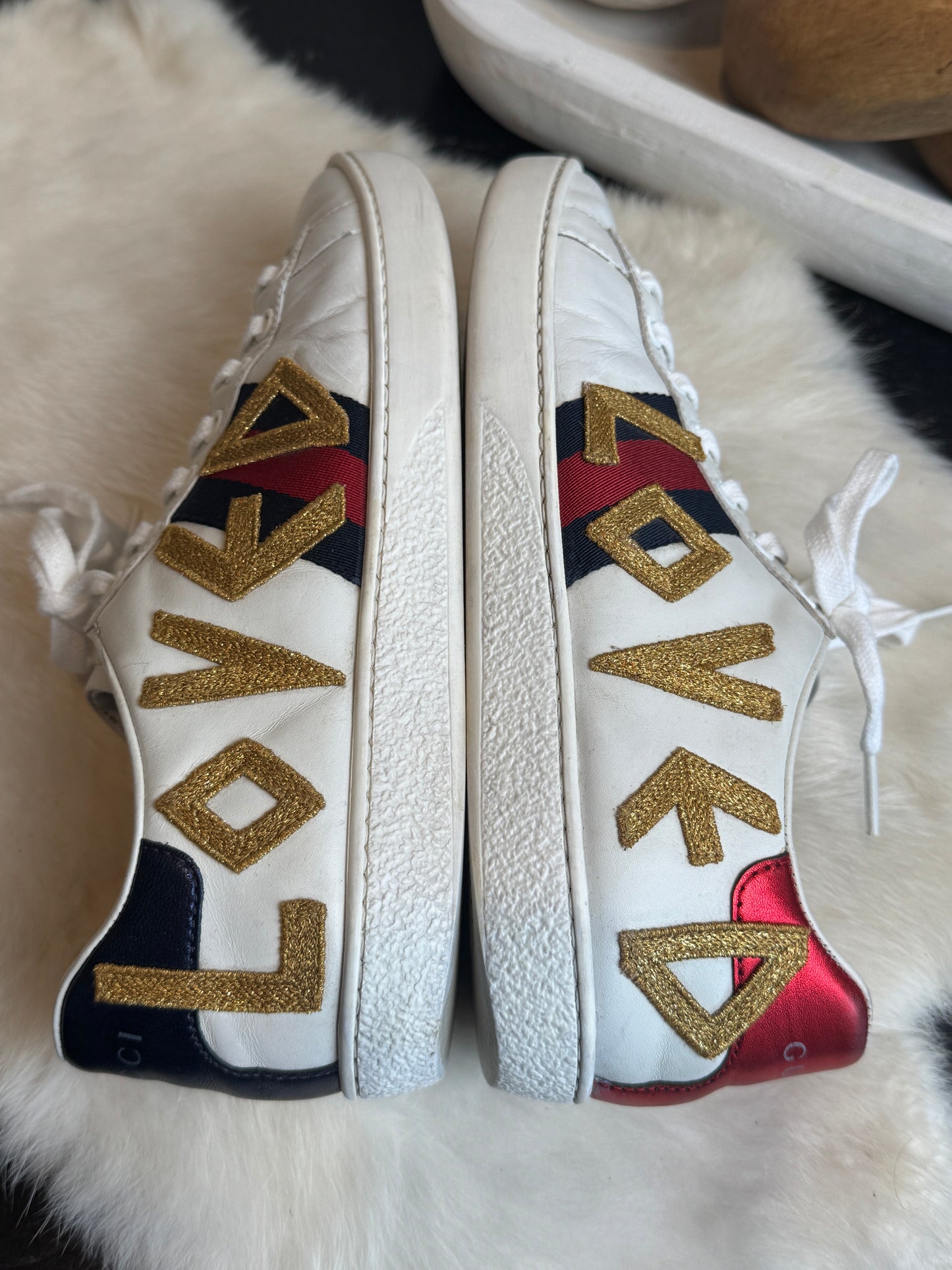 Gucci Ace LOVED Sneakers Size 37EU