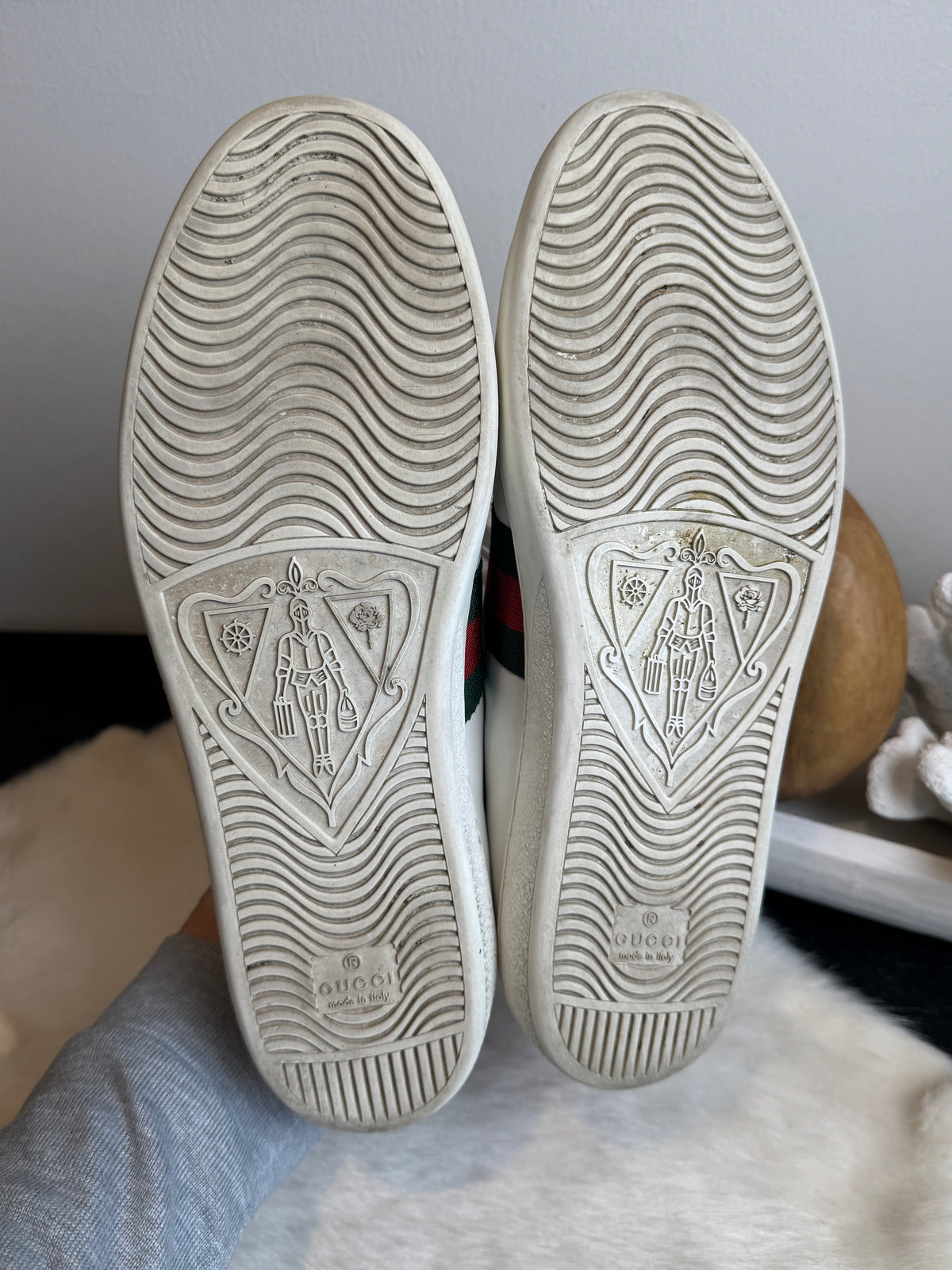 GUCCI Ace Rhinestone Arrows Sneakers Size 40EU