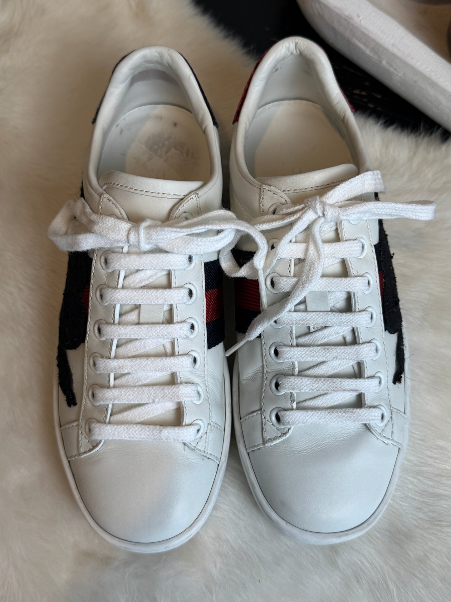 Gucci Ace Snakes Sneakers Size 34EU