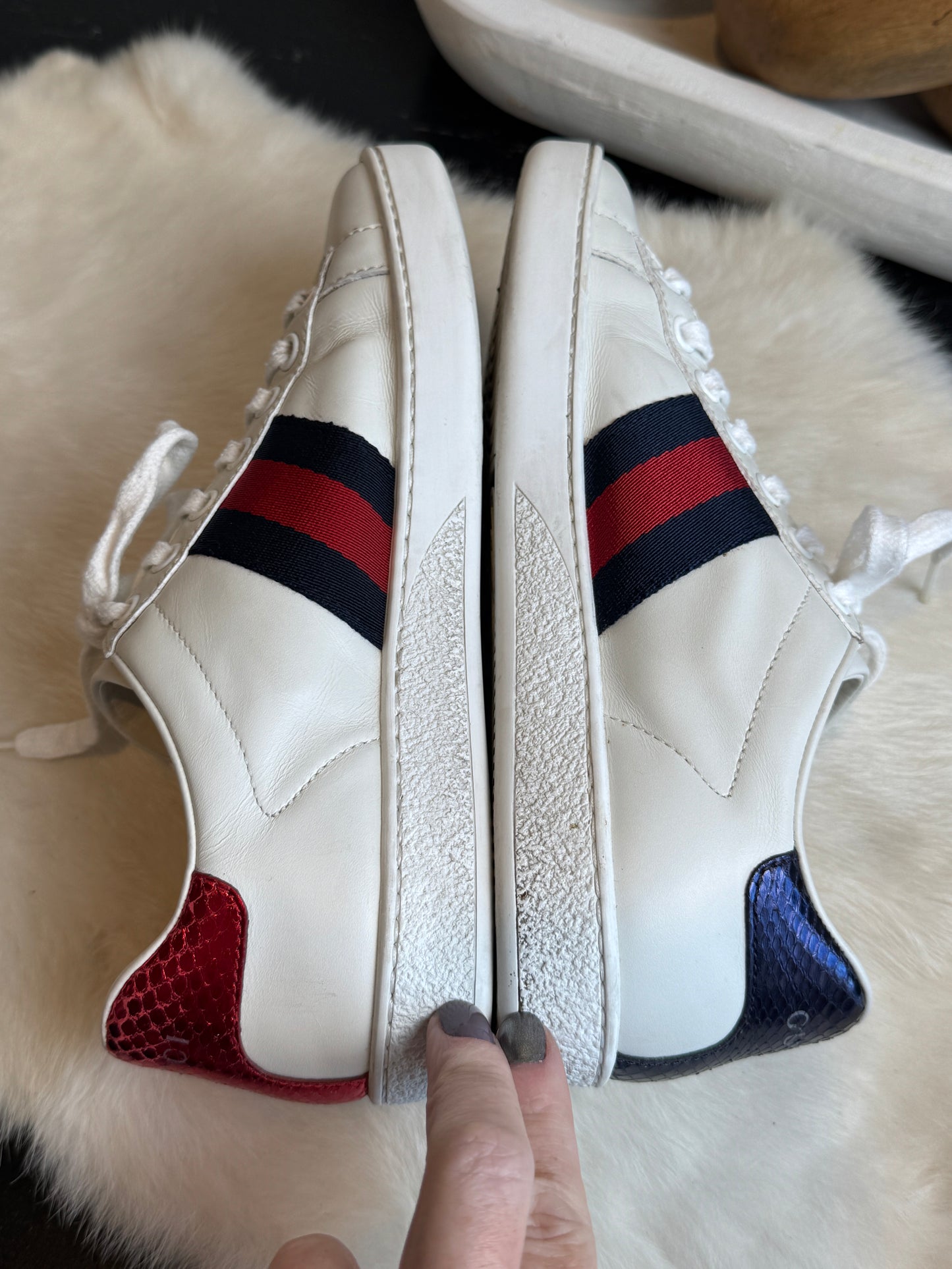 Gucci Ace Snakes Sneakers Size 34EU