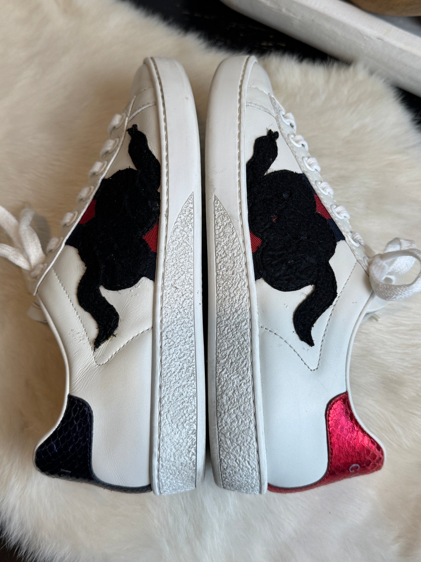 Gucci Ace Snakes Sneakers Size 34EU