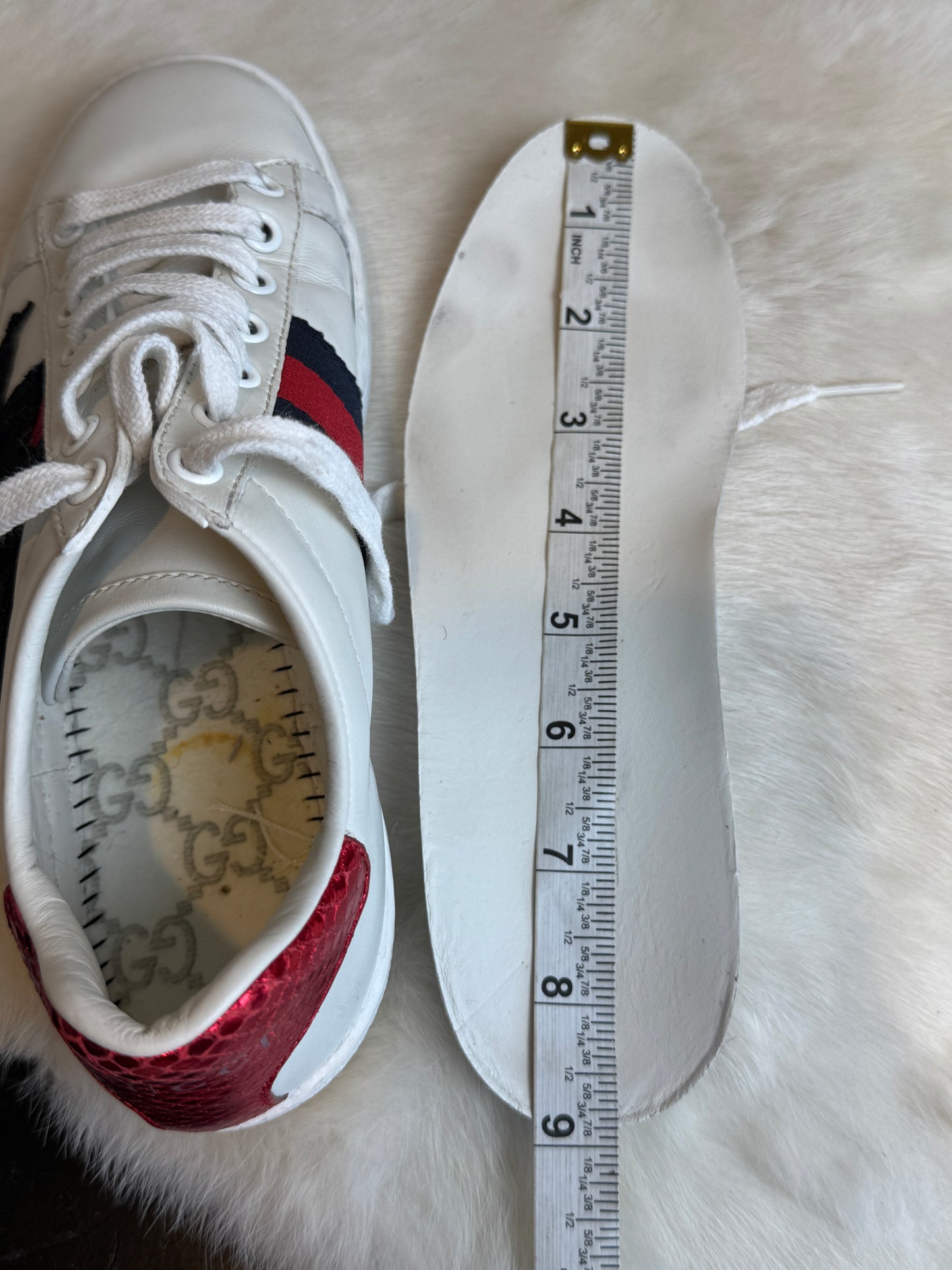 Gucci Ace Snakes Sneakers Size 34EU