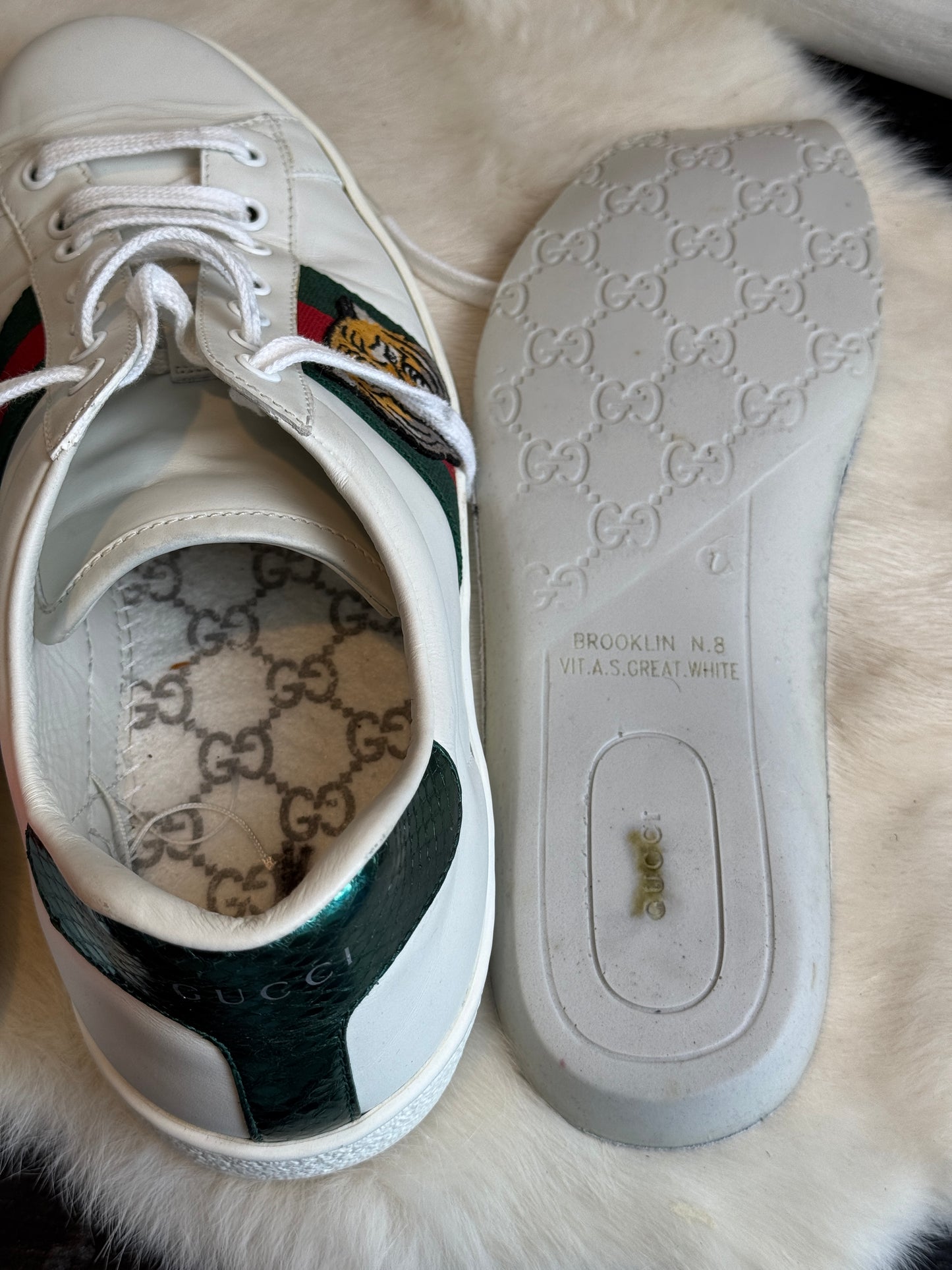 GUCCI Ace Tigers Sneakers Mens 8EU (41EU Womens)