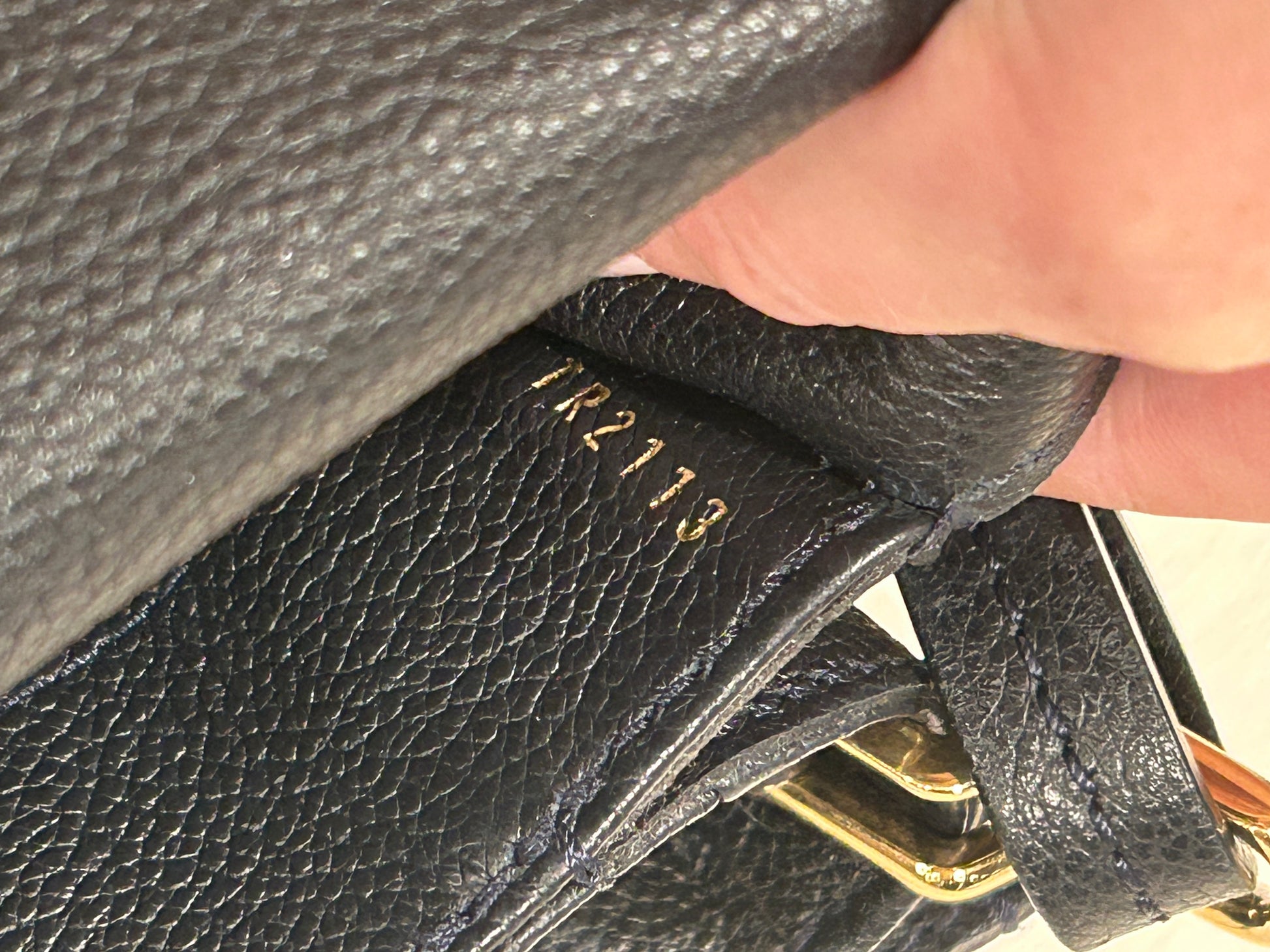 Louis Vuitton Terre Monogram Empreinte Leather Fascinante Shoulder Bag at  1stDibs