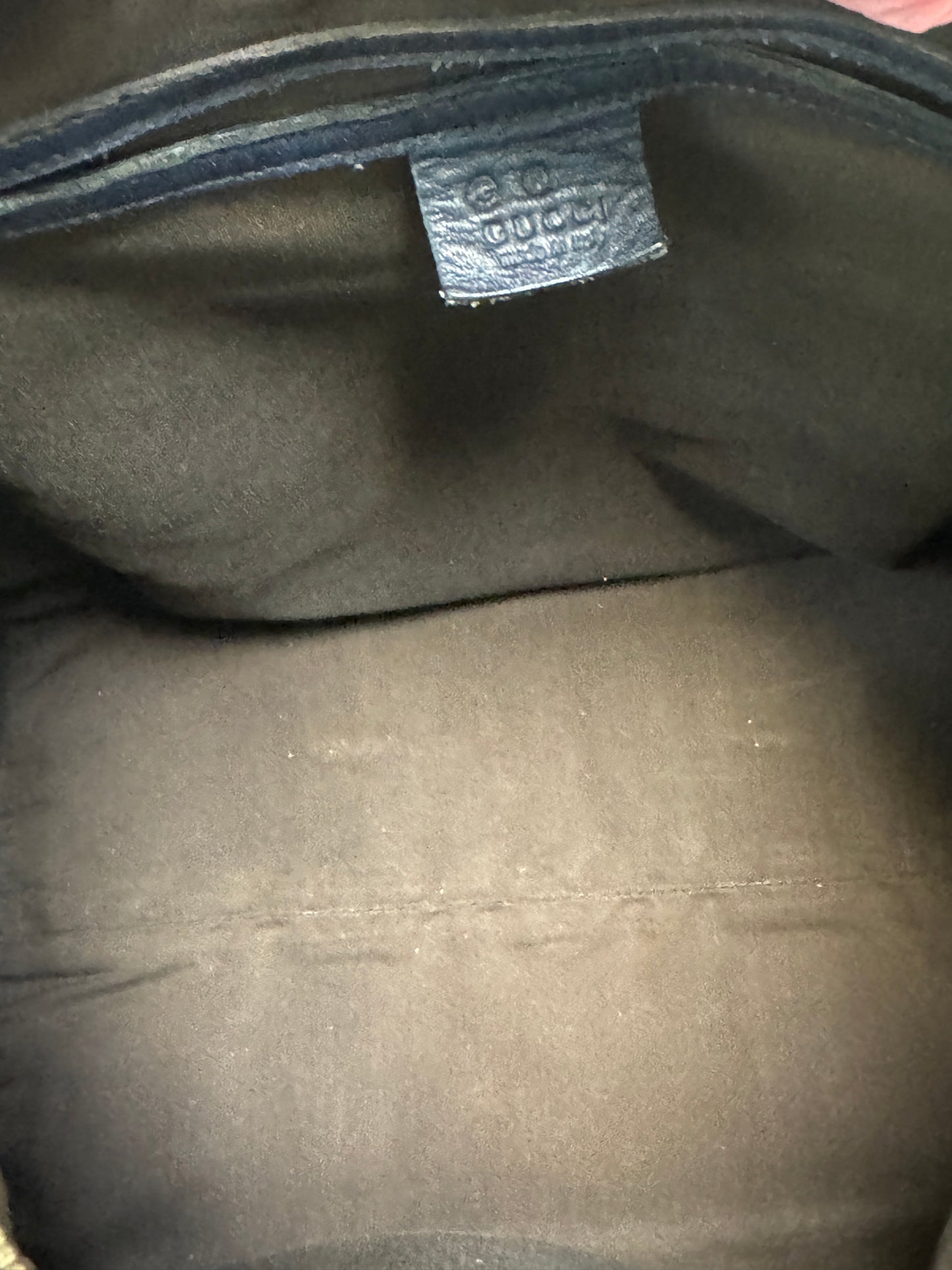 GUCCI Joy Boston Guccissima Medium Navy
