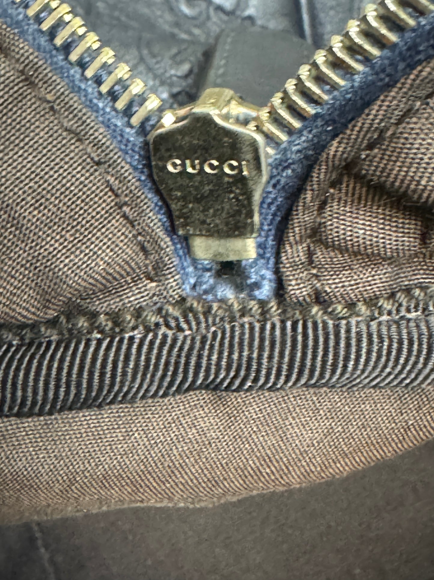 GUCCI Joy Boston Guccissima Medium Navy