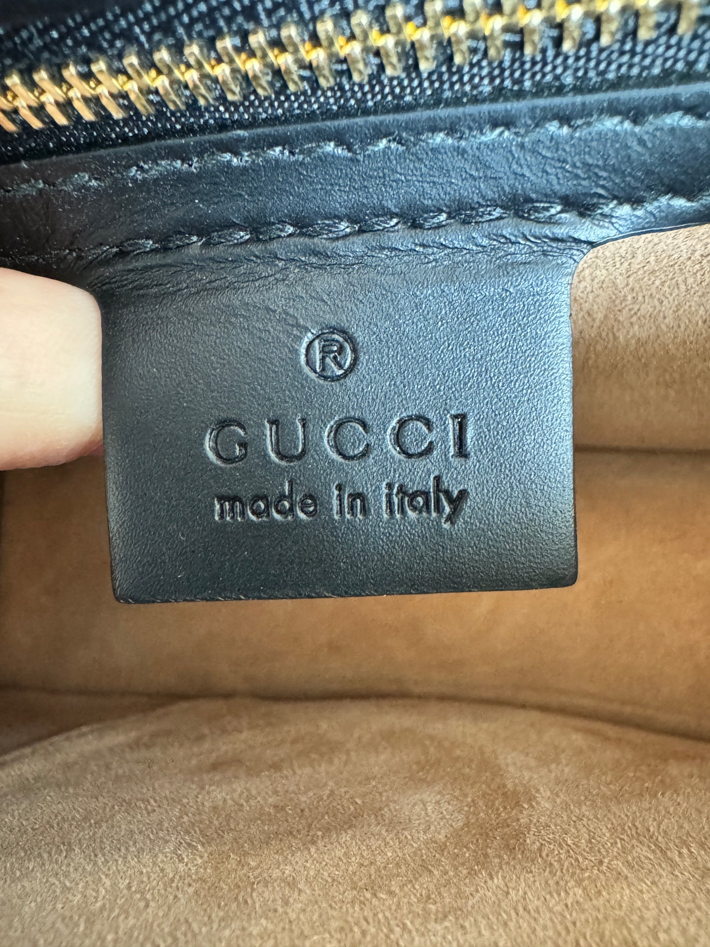 GUCCI Sylvie Small Black 2-Way Handbag